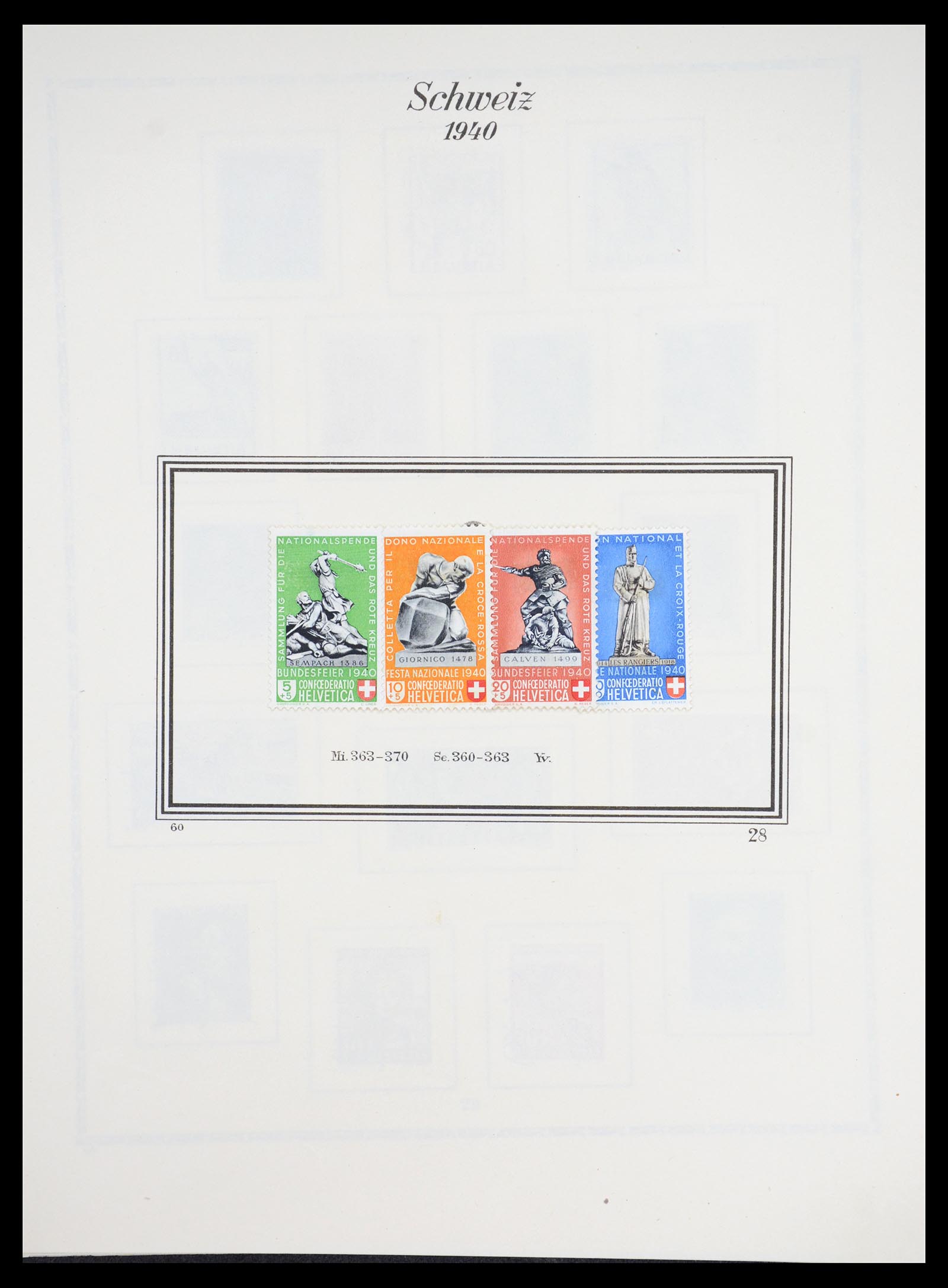 36672 027 - Stamp collection 36672 Switzerland 1854-1965.
