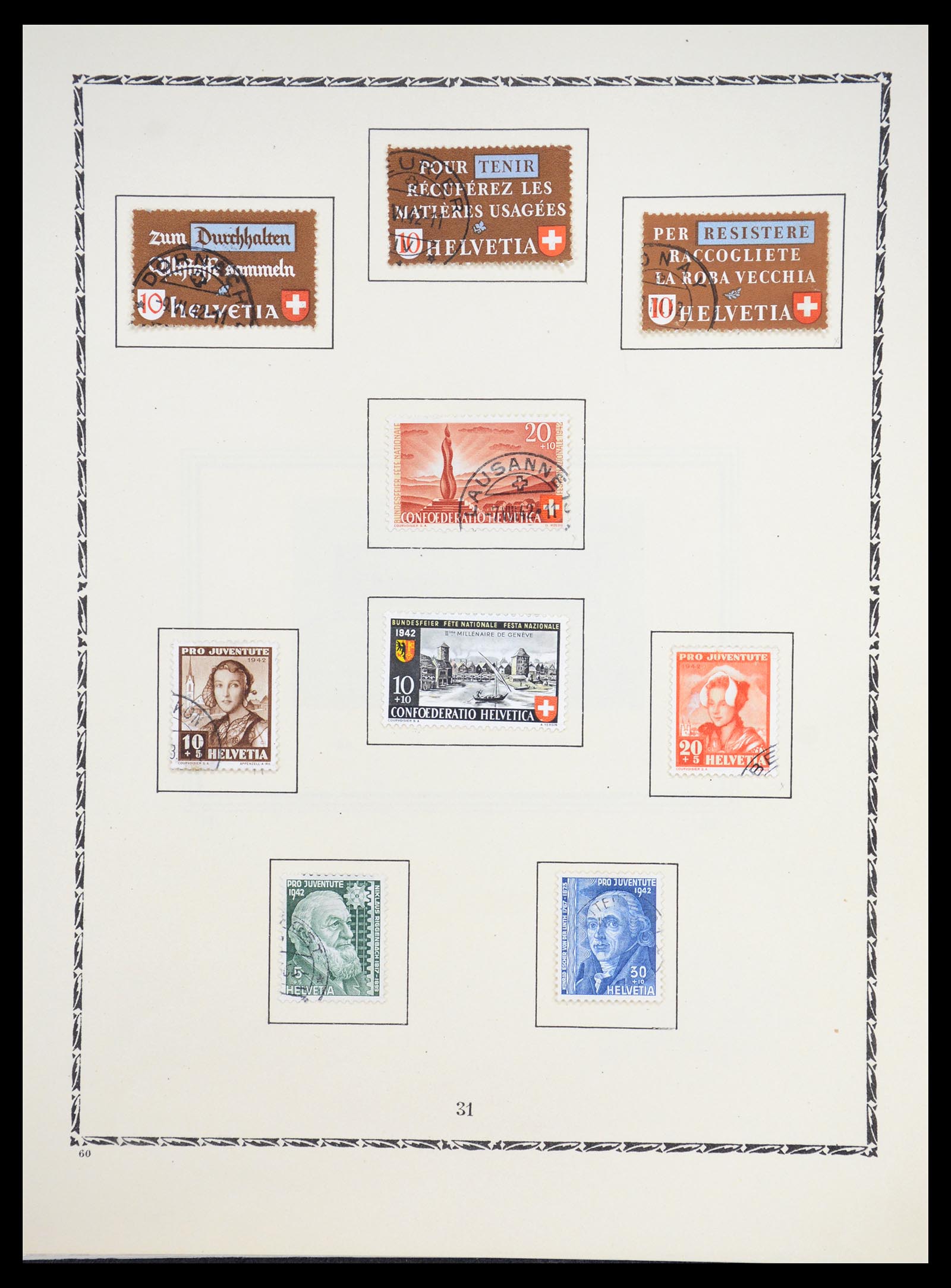 36672 029 - Stamp collection 36672 Switzerland 1854-1965.