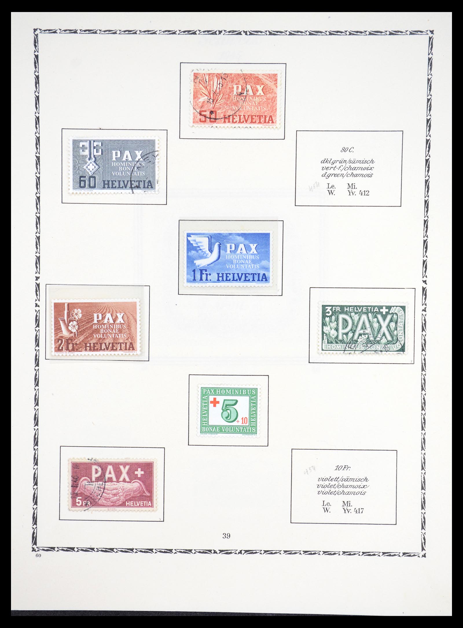36672 032 - Stamp collection 36672 Switzerland 1854-1965.