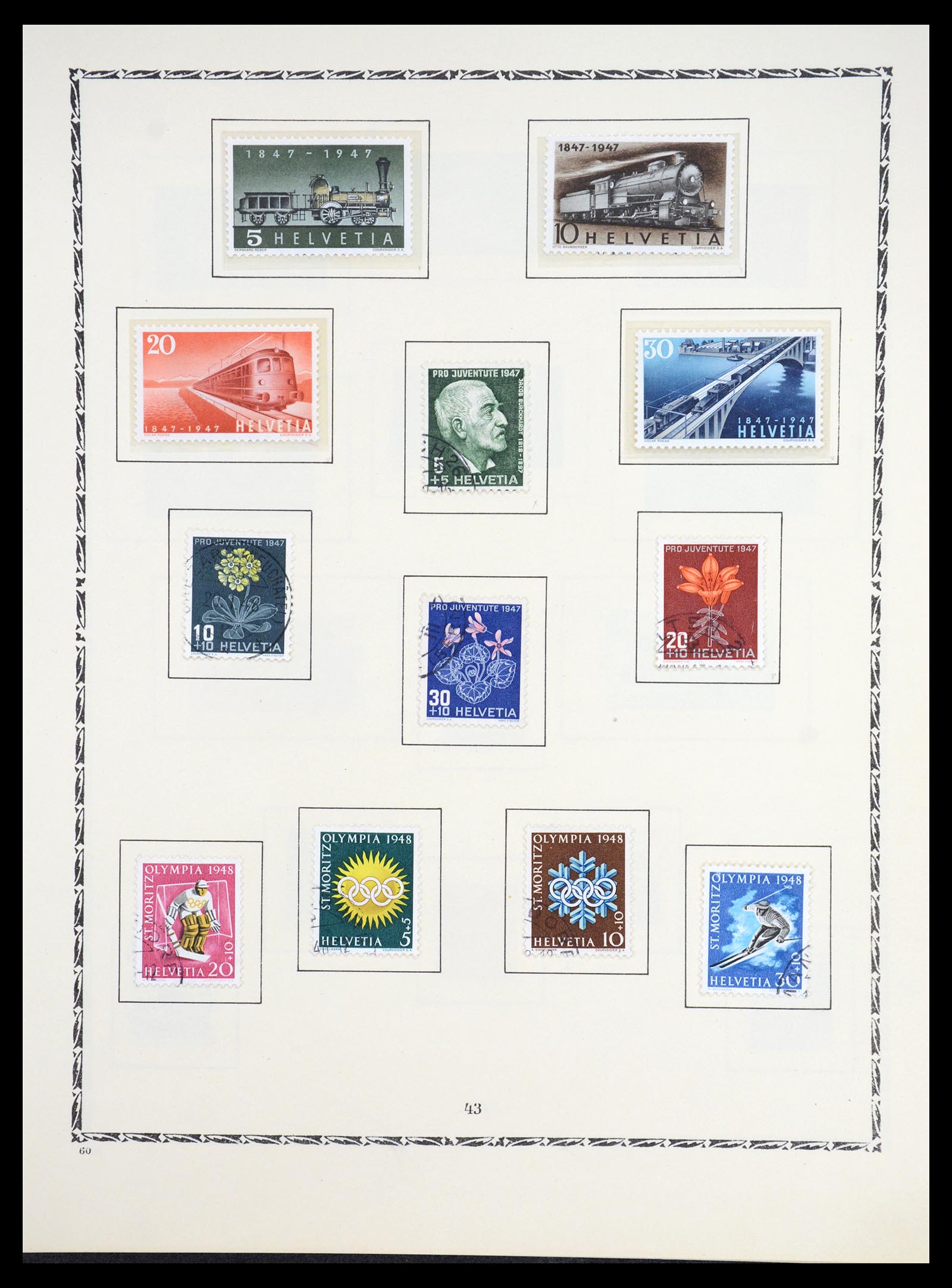 36672 036 - Stamp collection 36672 Switzerland 1854-1965.