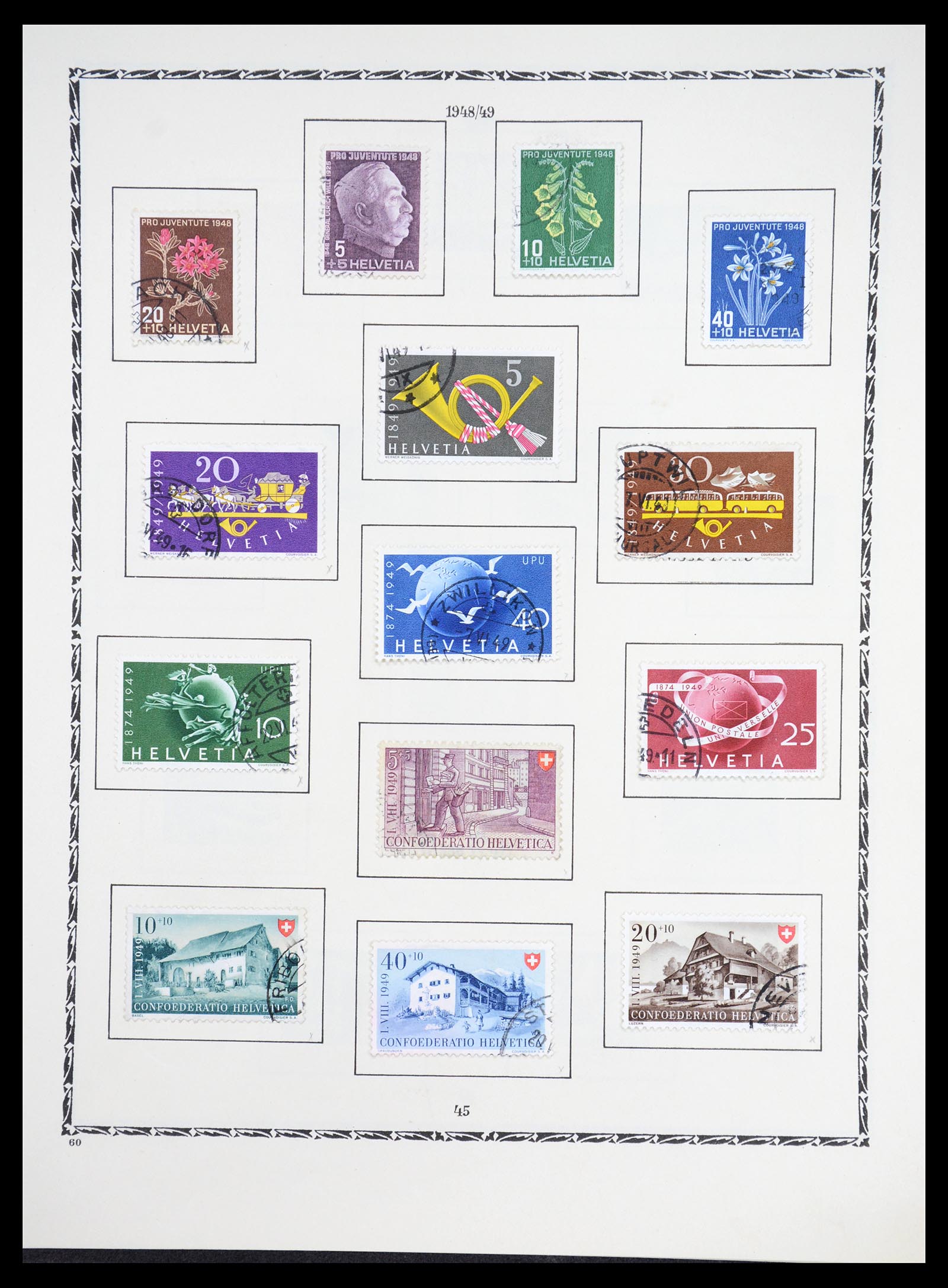 36672 038 - Stamp collection 36672 Switzerland 1854-1965.