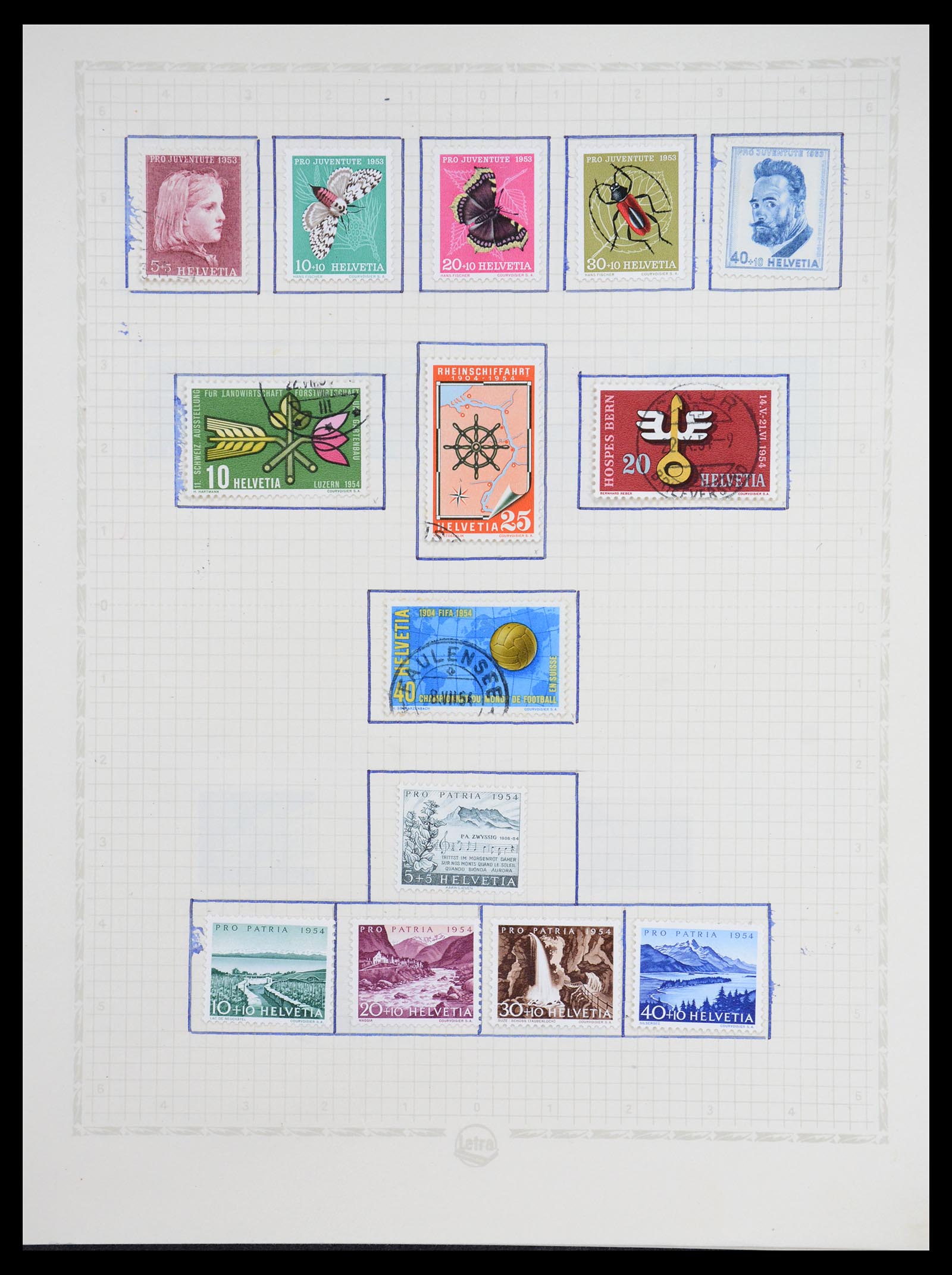 36672 043 - Stamp collection 36672 Switzerland 1854-1965.