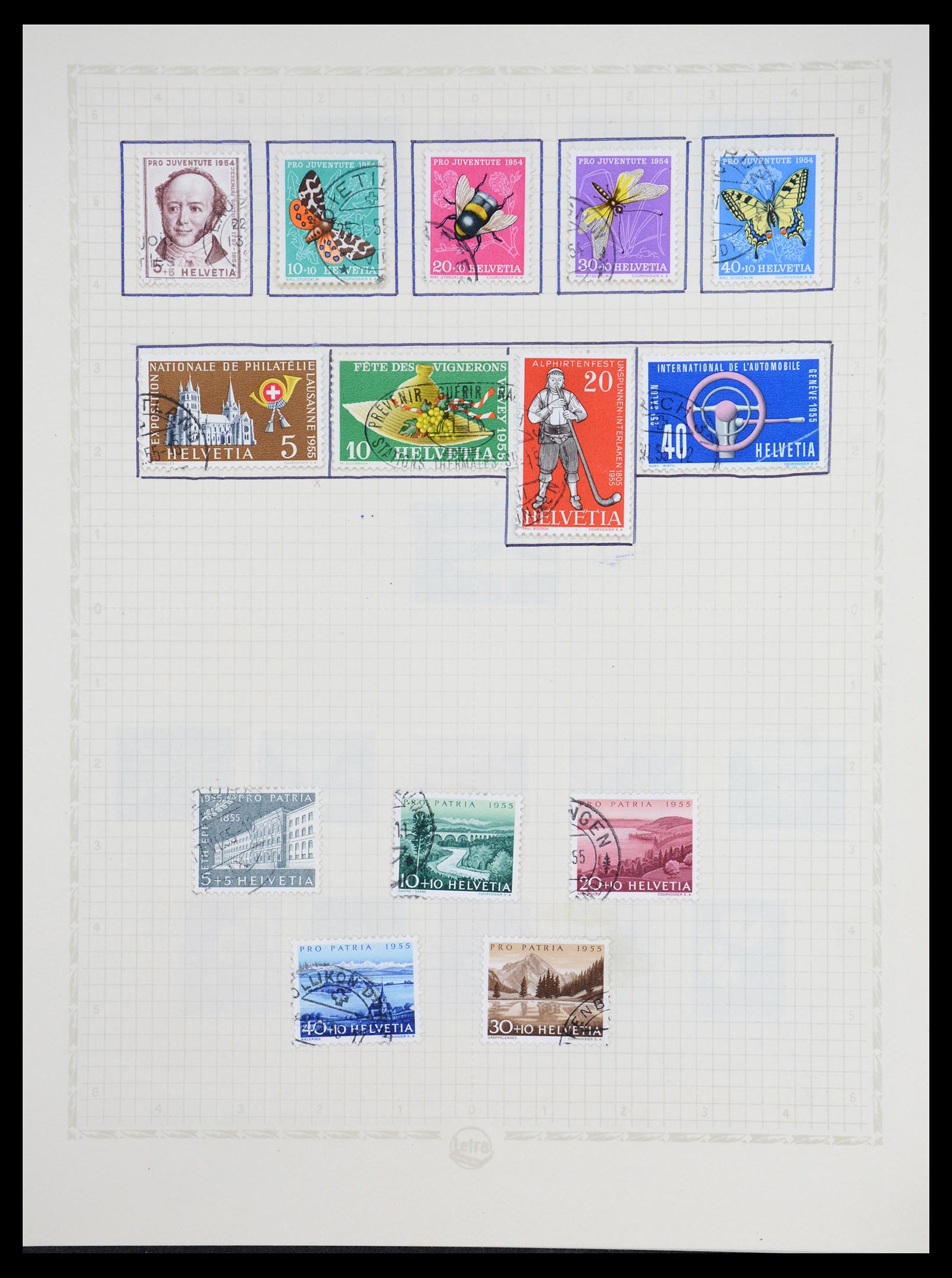 36672 044 - Stamp collection 36672 Switzerland 1854-1965.