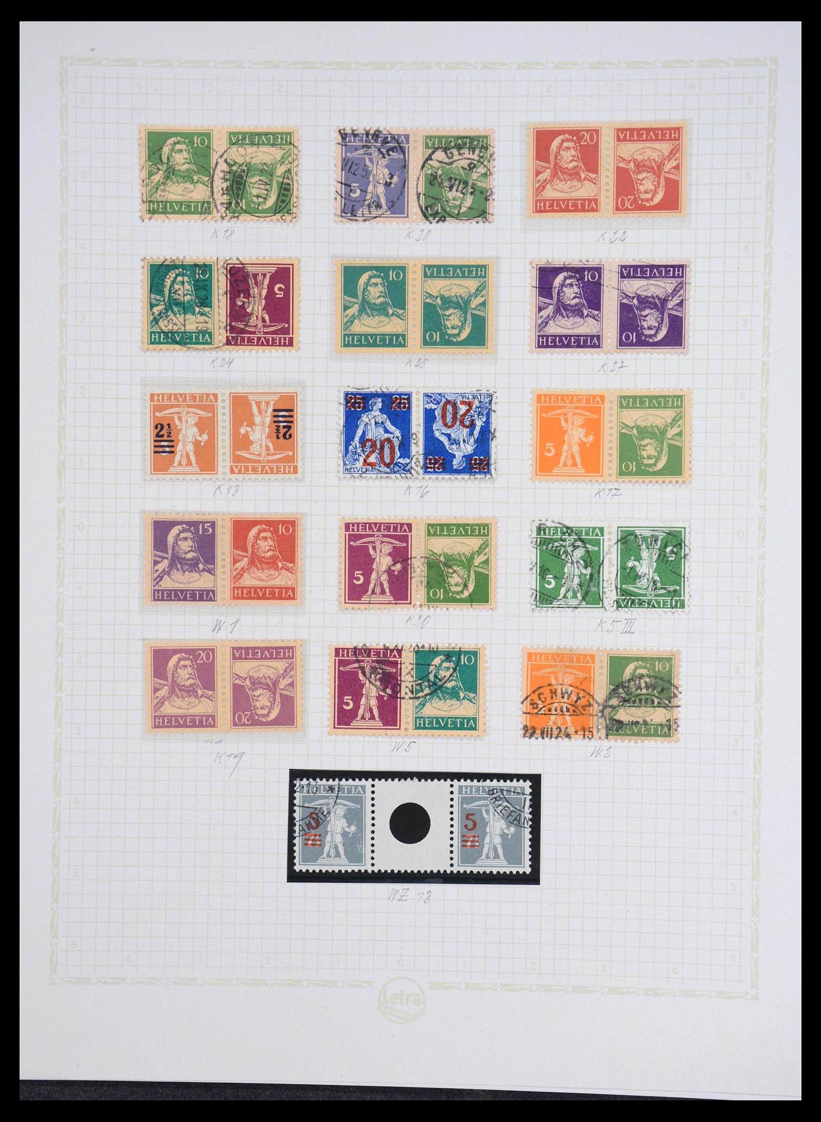 36672 058 - Stamp collection 36672 Switzerland 1854-1965.