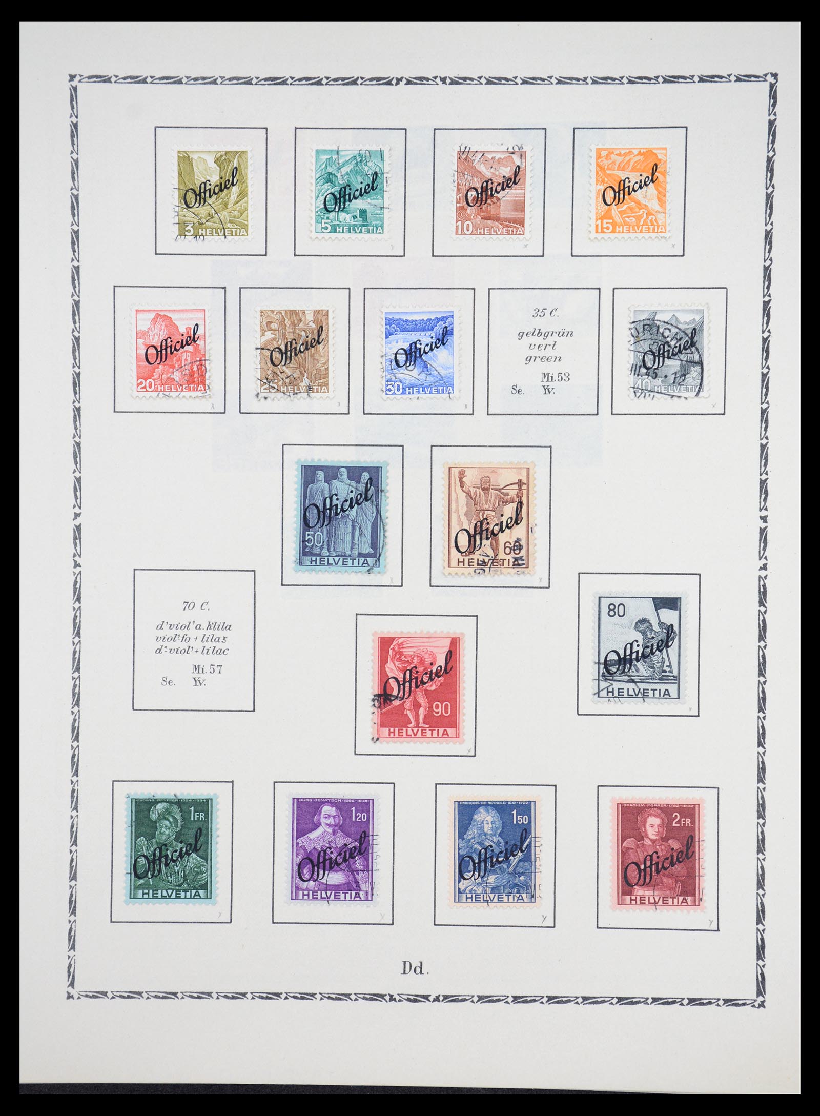 36672 063 - Stamp collection 36672 Switzerland 1854-1965.