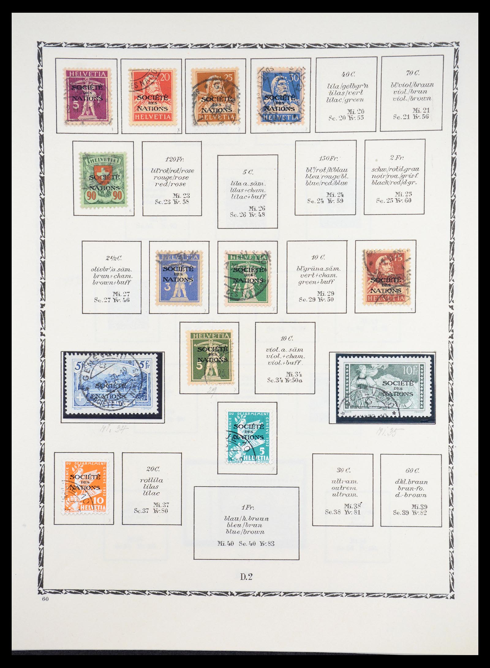 36672 067 - Stamp collection 36672 Switzerland 1854-1965.