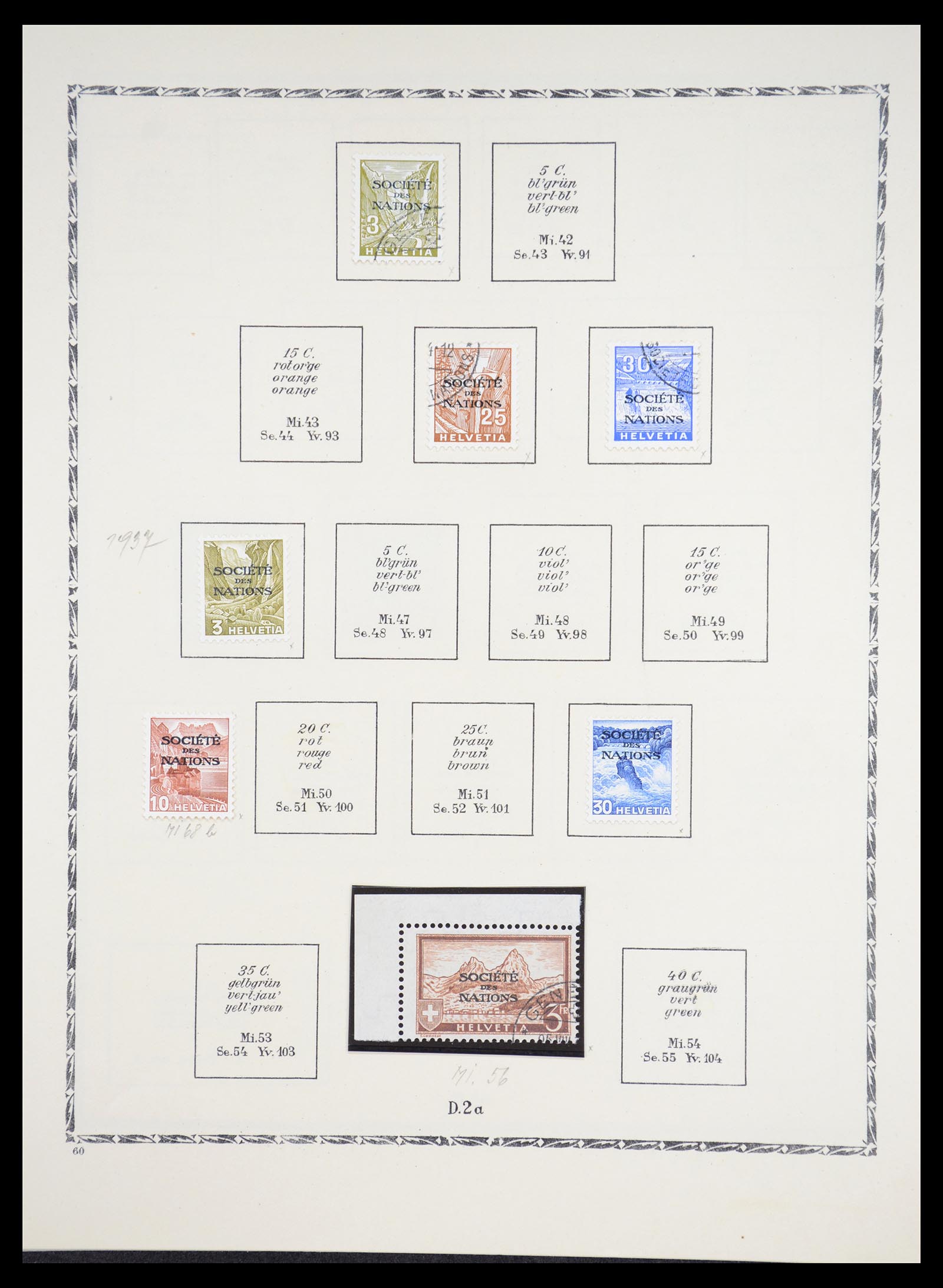 36672 068 - Stamp collection 36672 Switzerland 1854-1965.