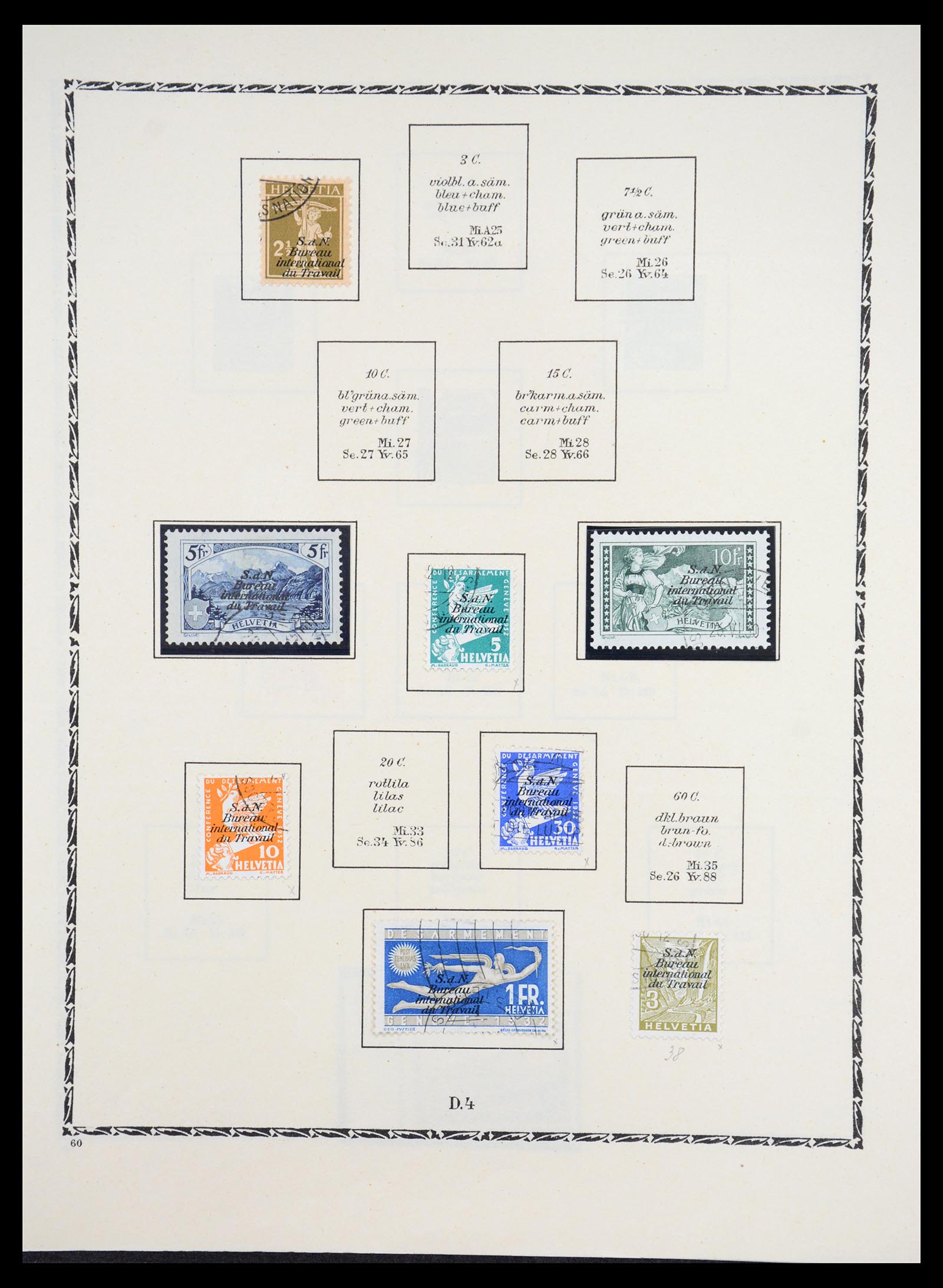 36672 071 - Stamp collection 36672 Switzerland 1854-1965.
