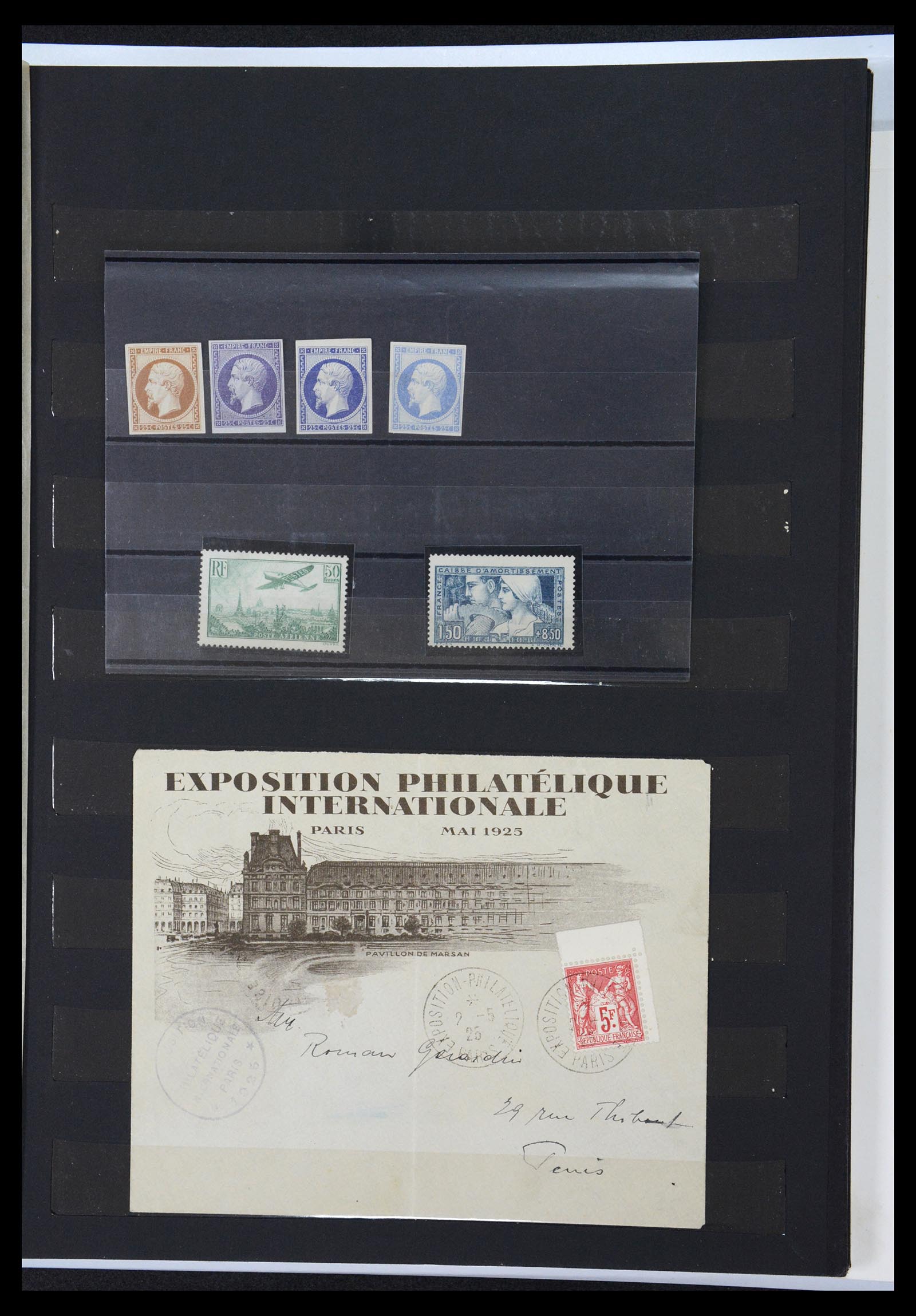 36673 001 - Postzegelverzameling 36673 Frankrijk 1860-1945.