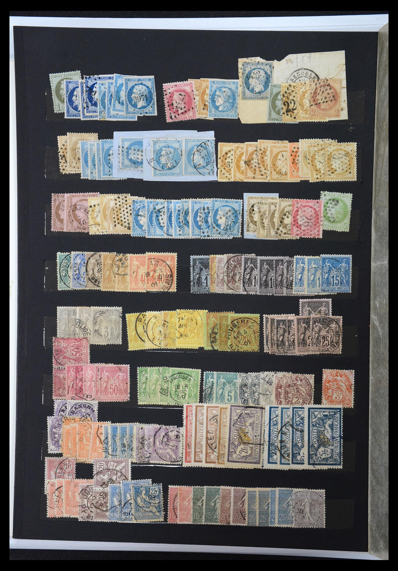 36673 002 - Postzegelverzameling 36673 Frankrijk 1860-1945.