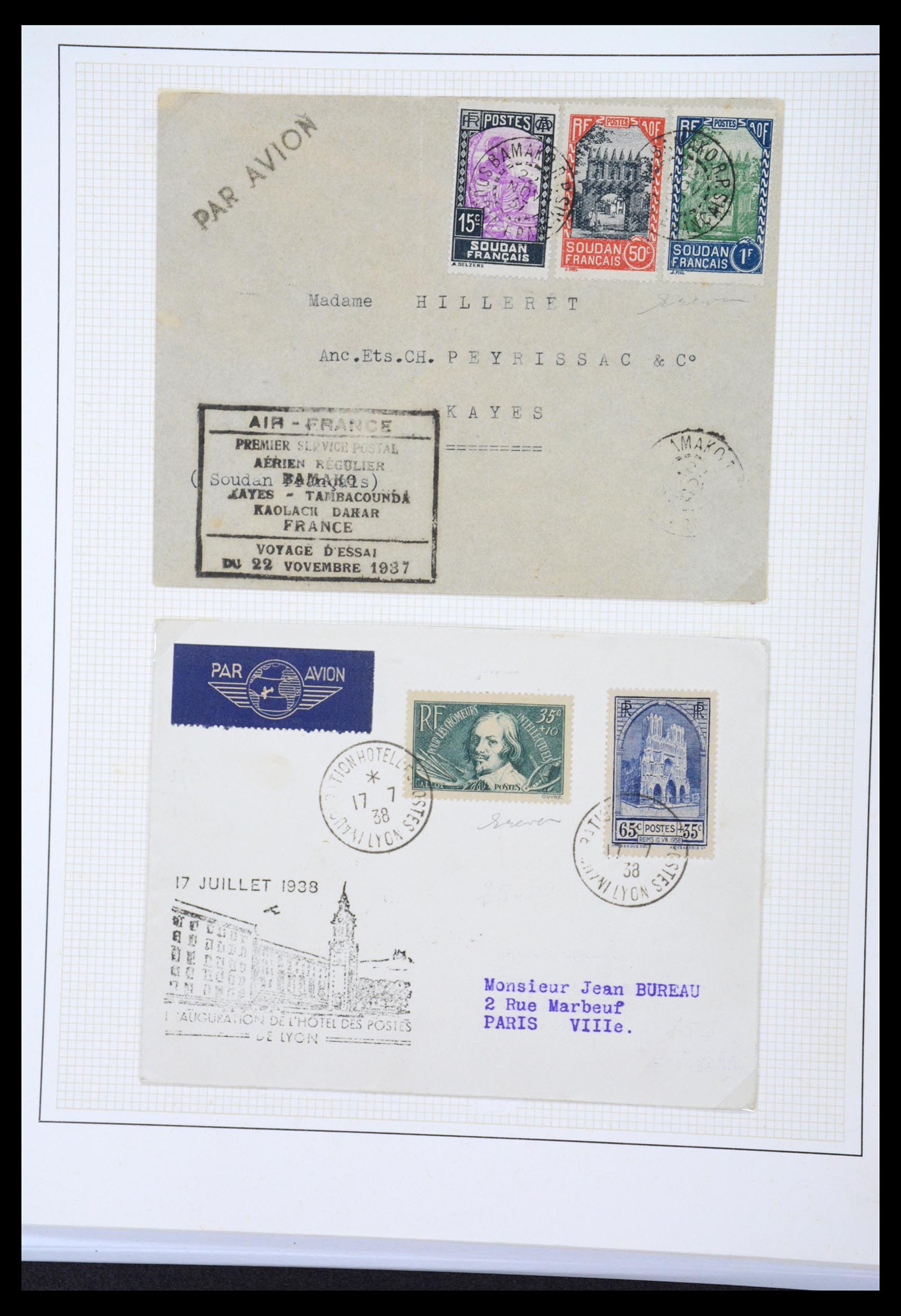 36673 010 - Postzegelverzameling 36673 Frankrijk 1860-1945.