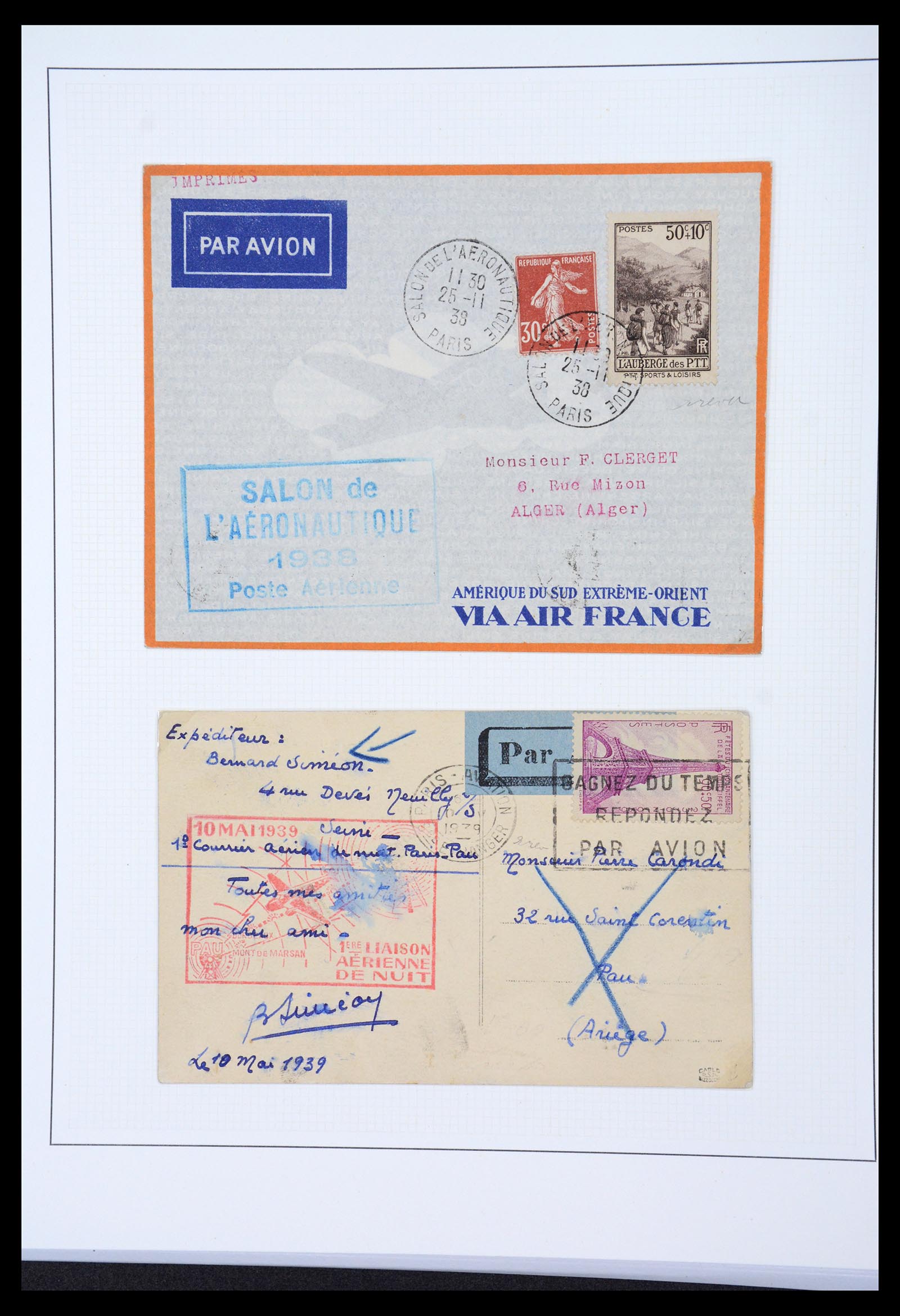36673 012 - Postzegelverzameling 36673 Frankrijk 1860-1945.