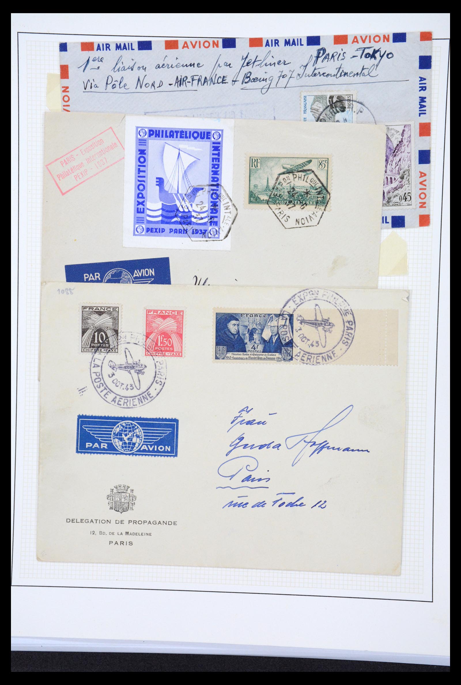 36673 019 - Postzegelverzameling 36673 Frankrijk 1860-1945.