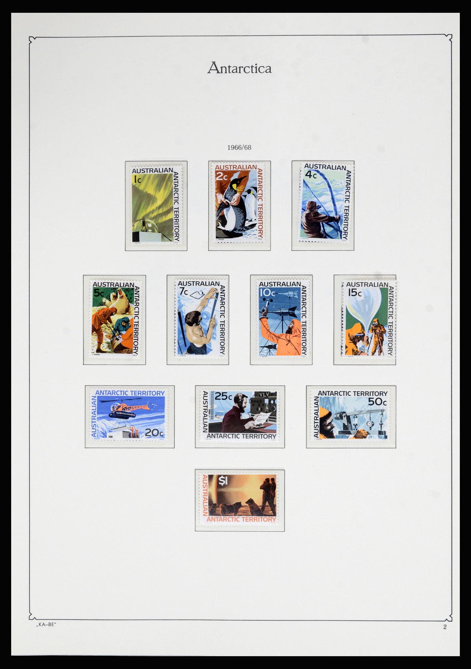 36678 002 - Stamp collection 36678 Antarctica 1957-2012.