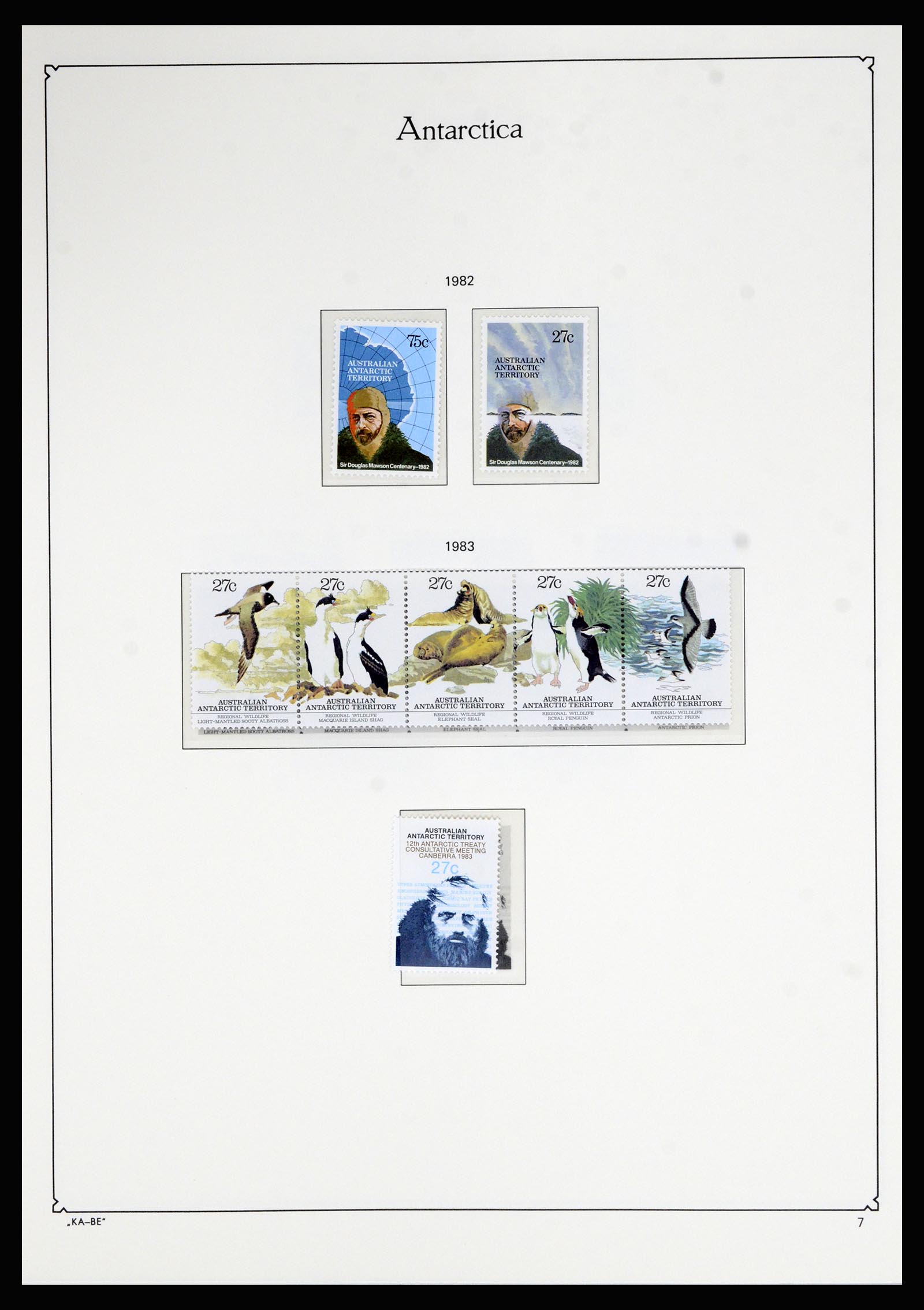 36678 007 - Postzegelverzameling 36678 Antarctica 1957-2012.