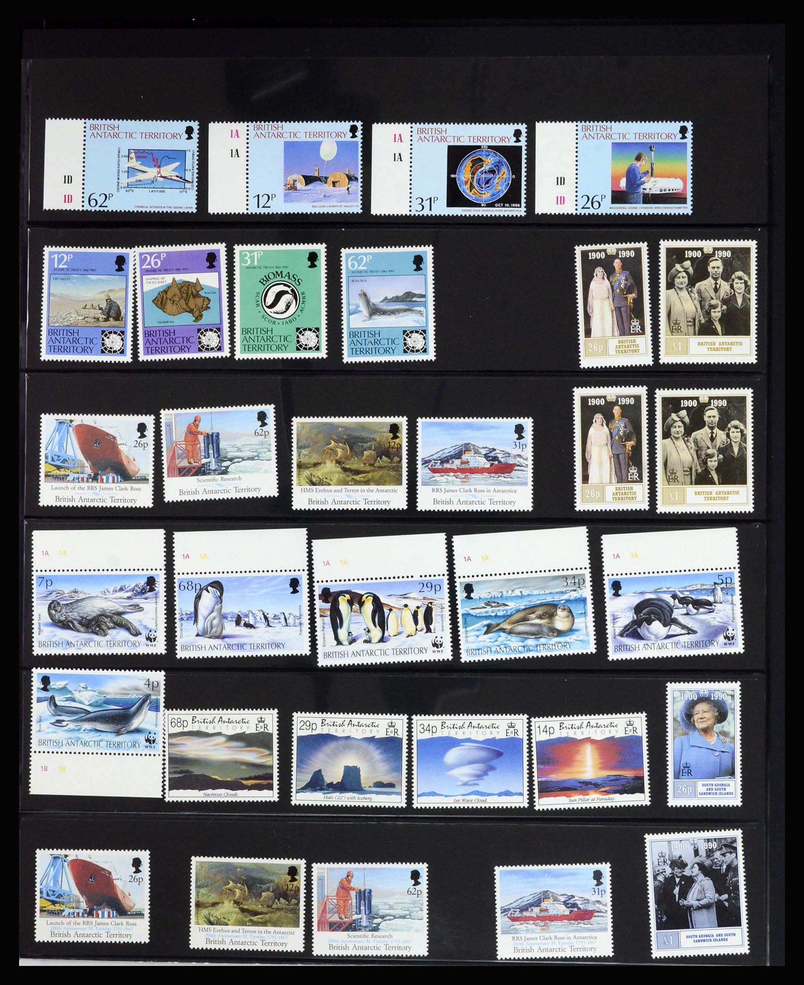 36678 030 - Postzegelverzameling 36678 Antarctica 1957-2012.