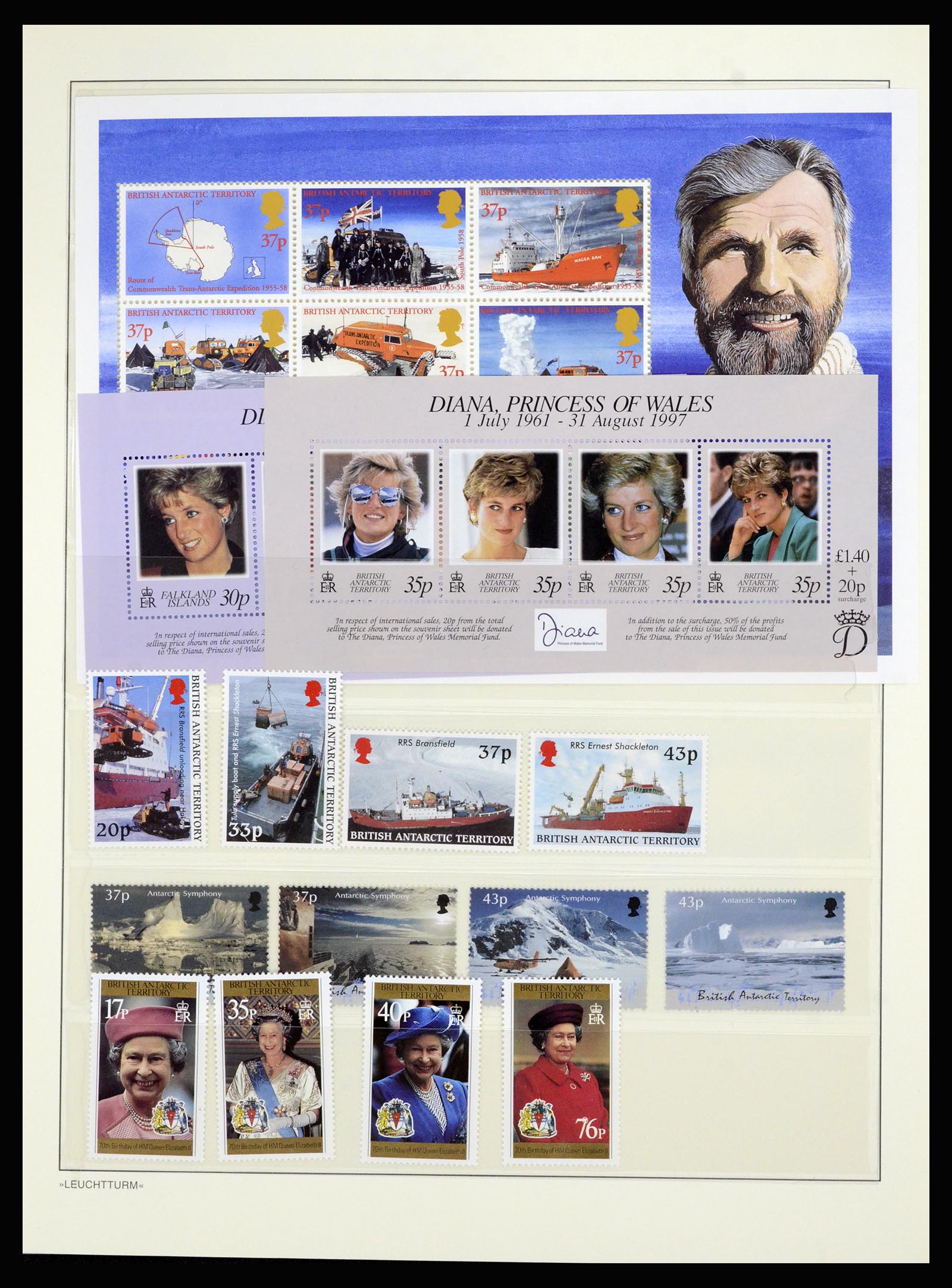 36678 056 - Postzegelverzameling 36678 Antarctica 1957-2012.