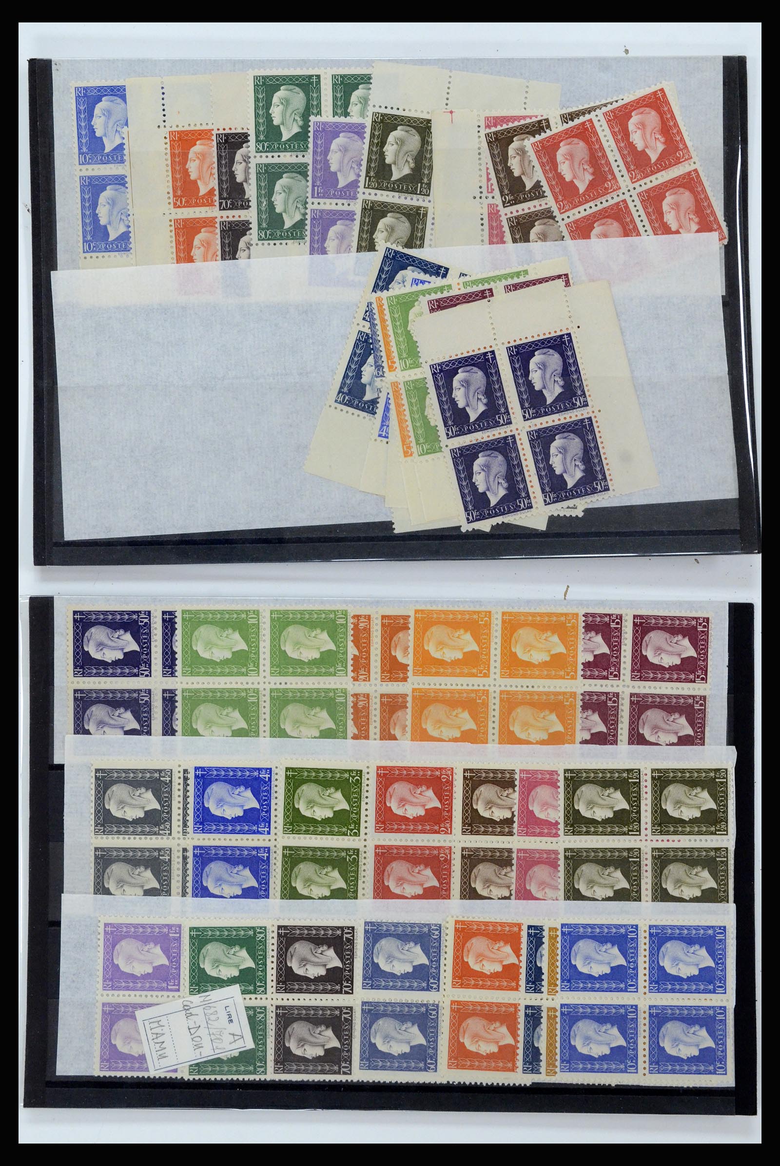 36679 001 - Postzegelverzameling 36679 Frankrijk 1920-1970.