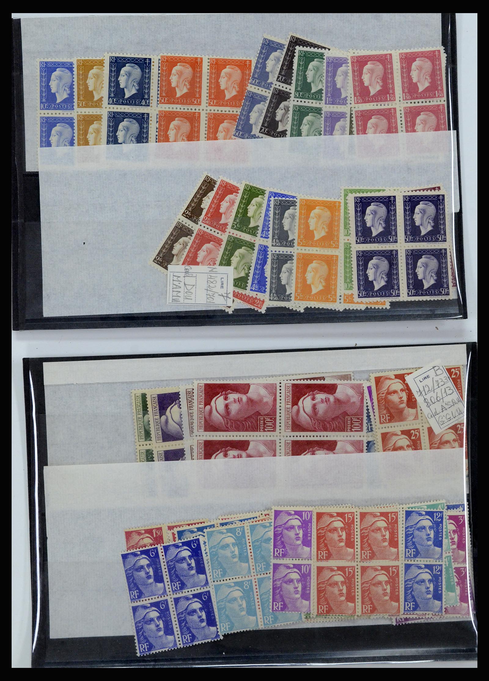 36679 004 - Postzegelverzameling 36679 Frankrijk 1920-1970.