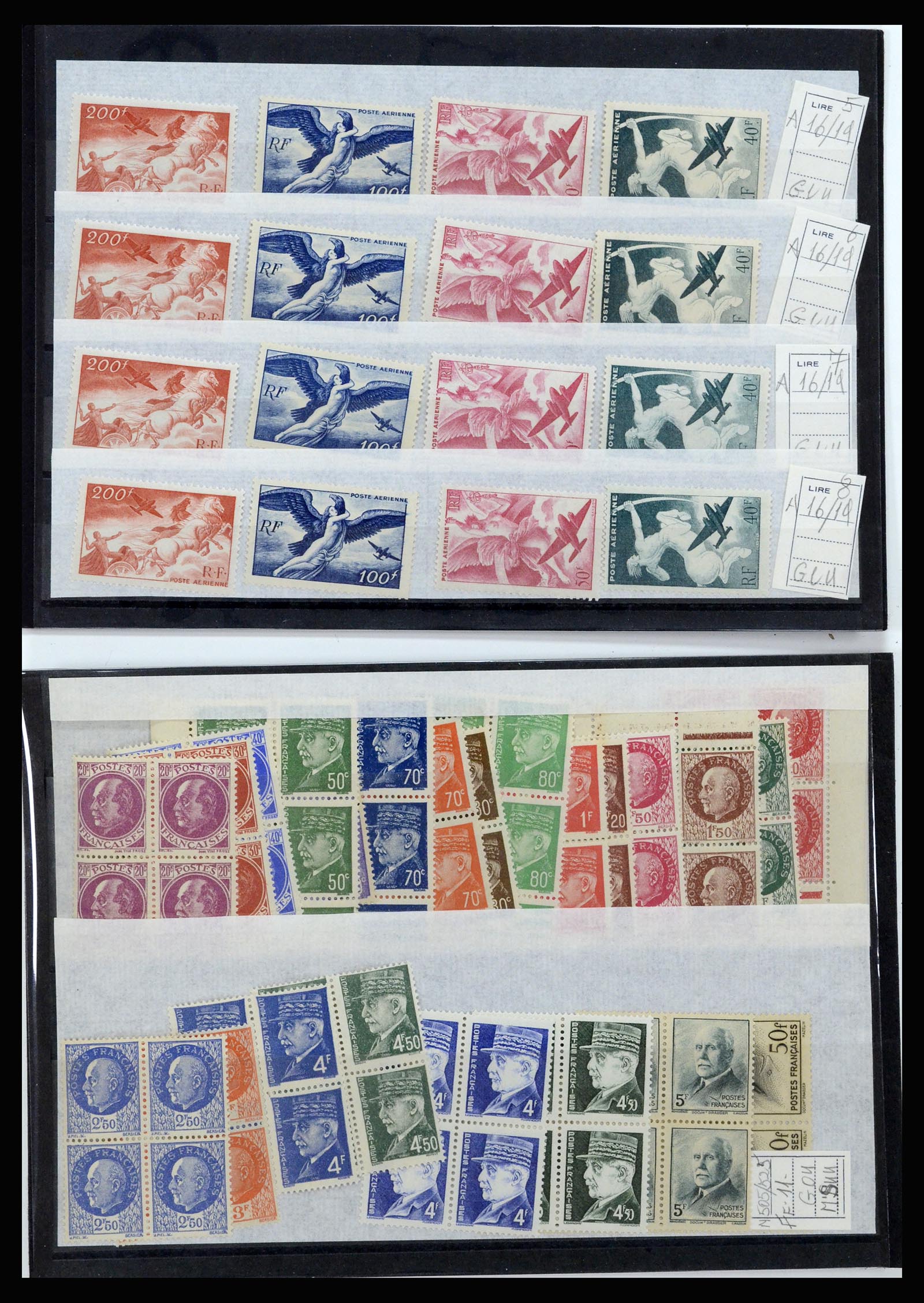36679 008 - Postzegelverzameling 36679 Frankrijk 1920-1970.