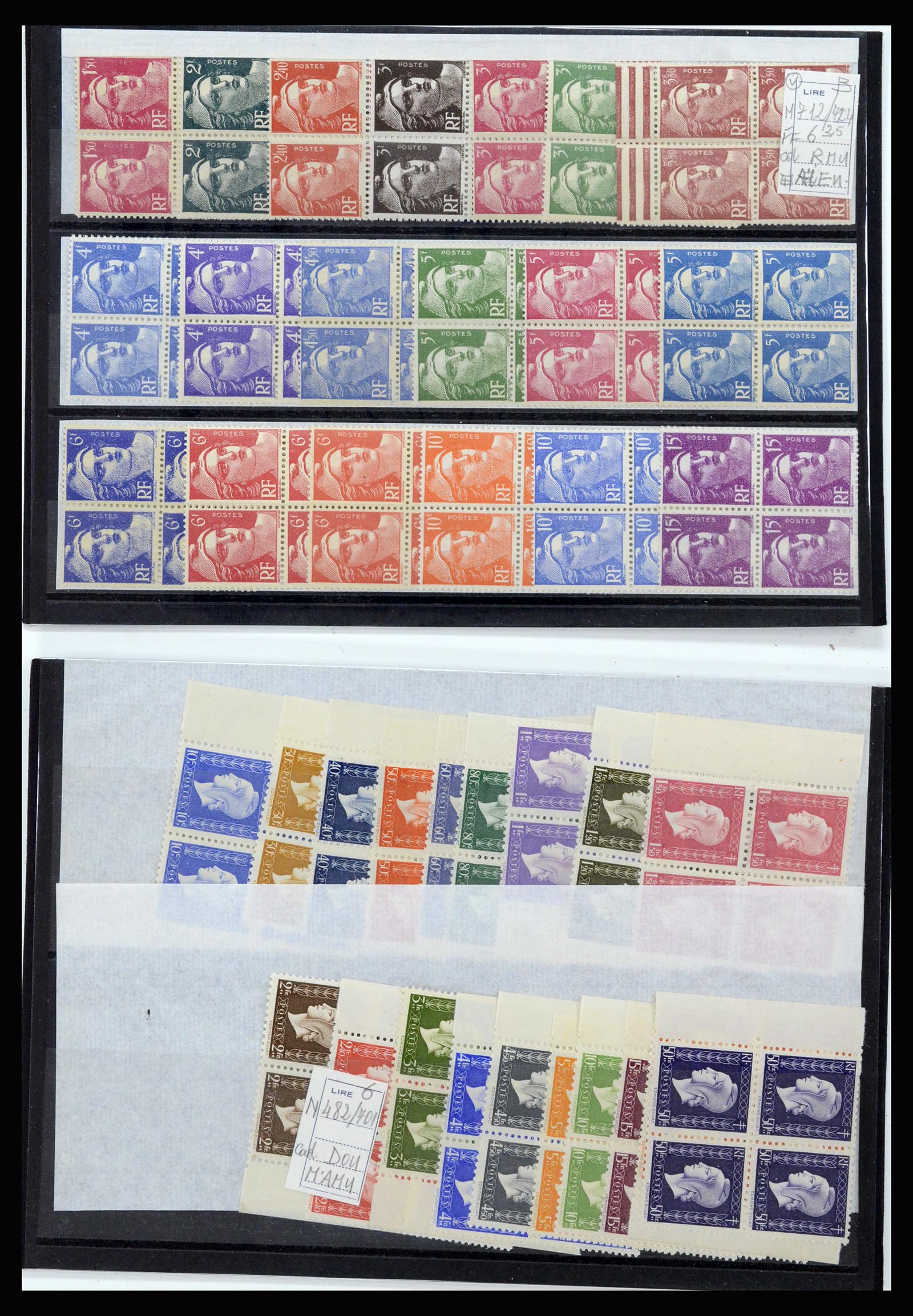 36679 009 - Postzegelverzameling 36679 Frankrijk 1920-1970.