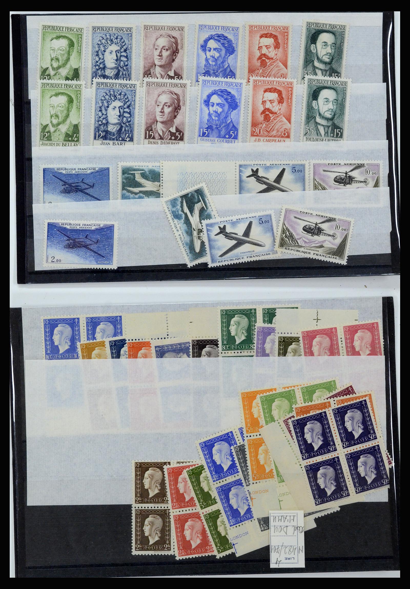 36679 012 - Postzegelverzameling 36679 Frankrijk 1920-1970.
