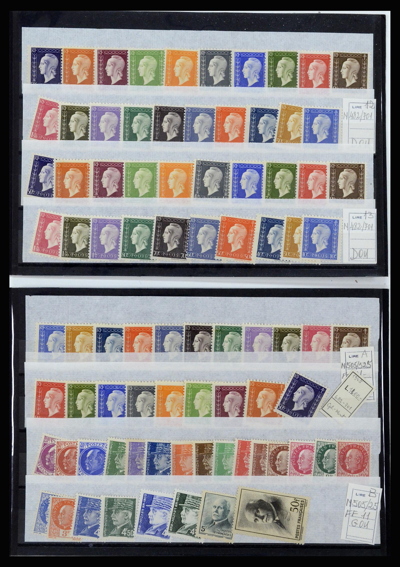 36679 013 - Postzegelverzameling 36679 Frankrijk 1920-1970.