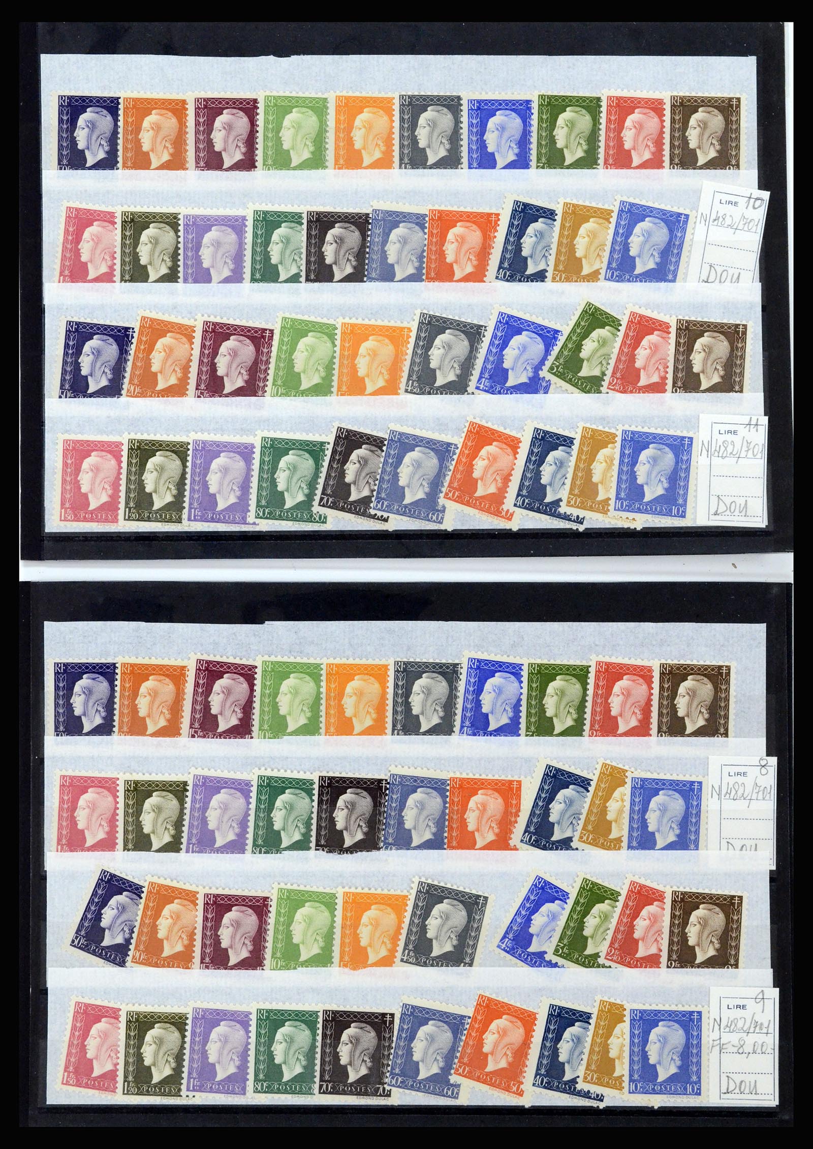 36679 018 - Postzegelverzameling 36679 Frankrijk 1920-1970.