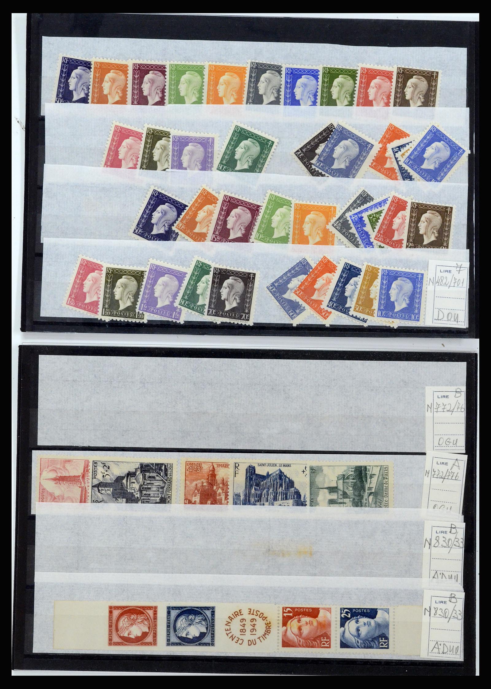 36679 019 - Postzegelverzameling 36679 Frankrijk 1920-1970.