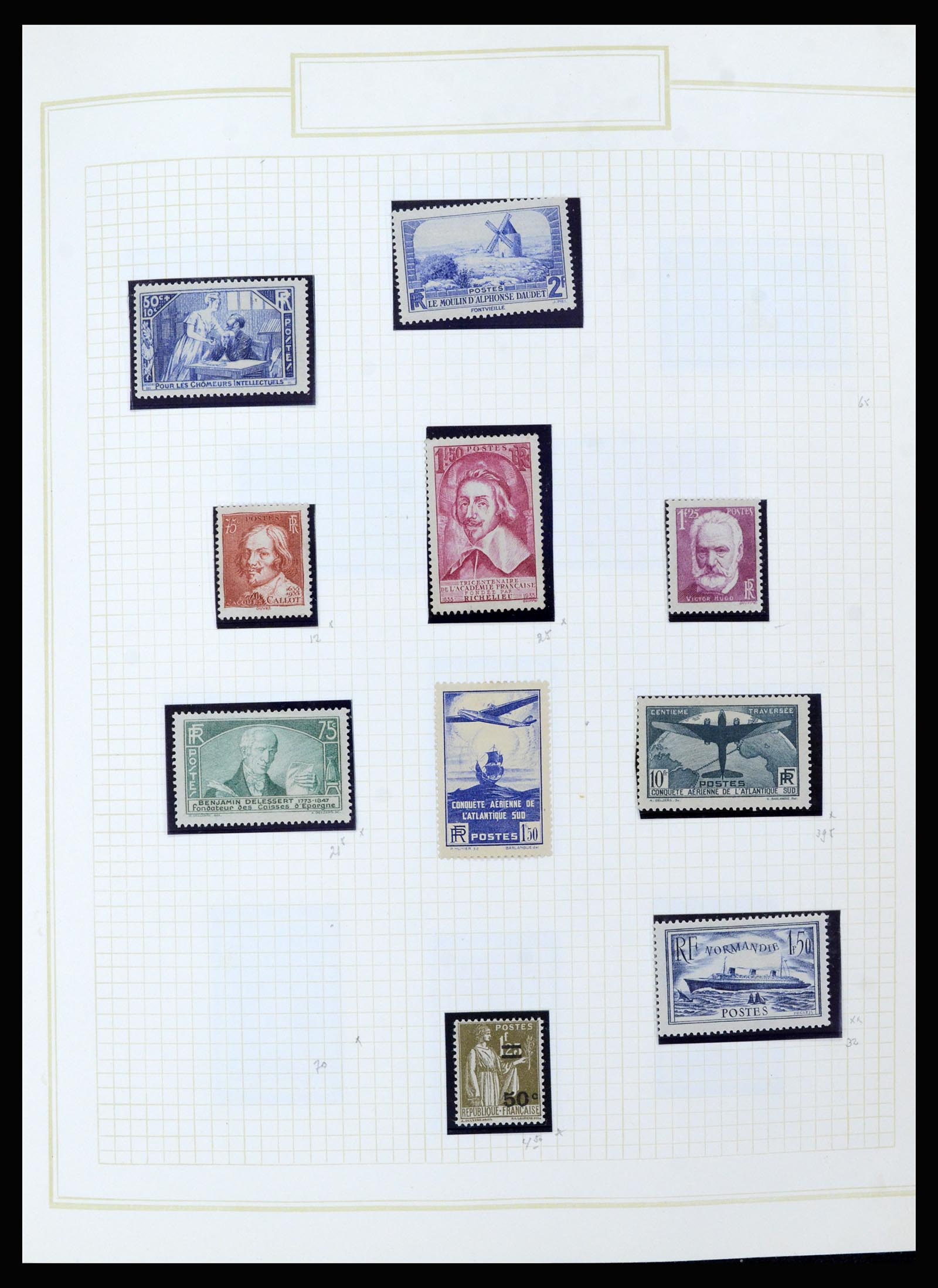 36679 049 - Stamp collection 36679 France 1920-1970.