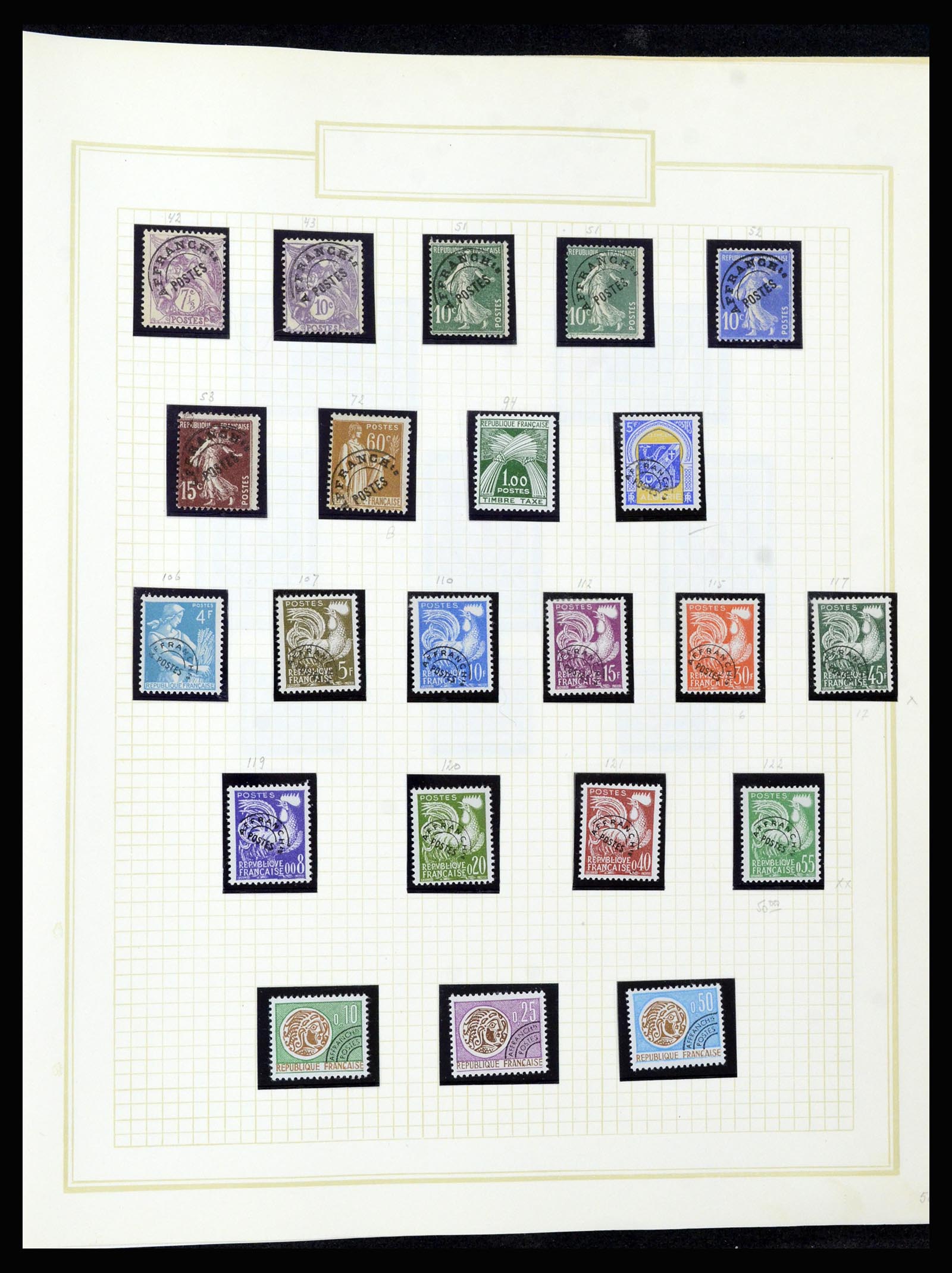 36679 164 - Stamp collection 36679 France 1920-1970.