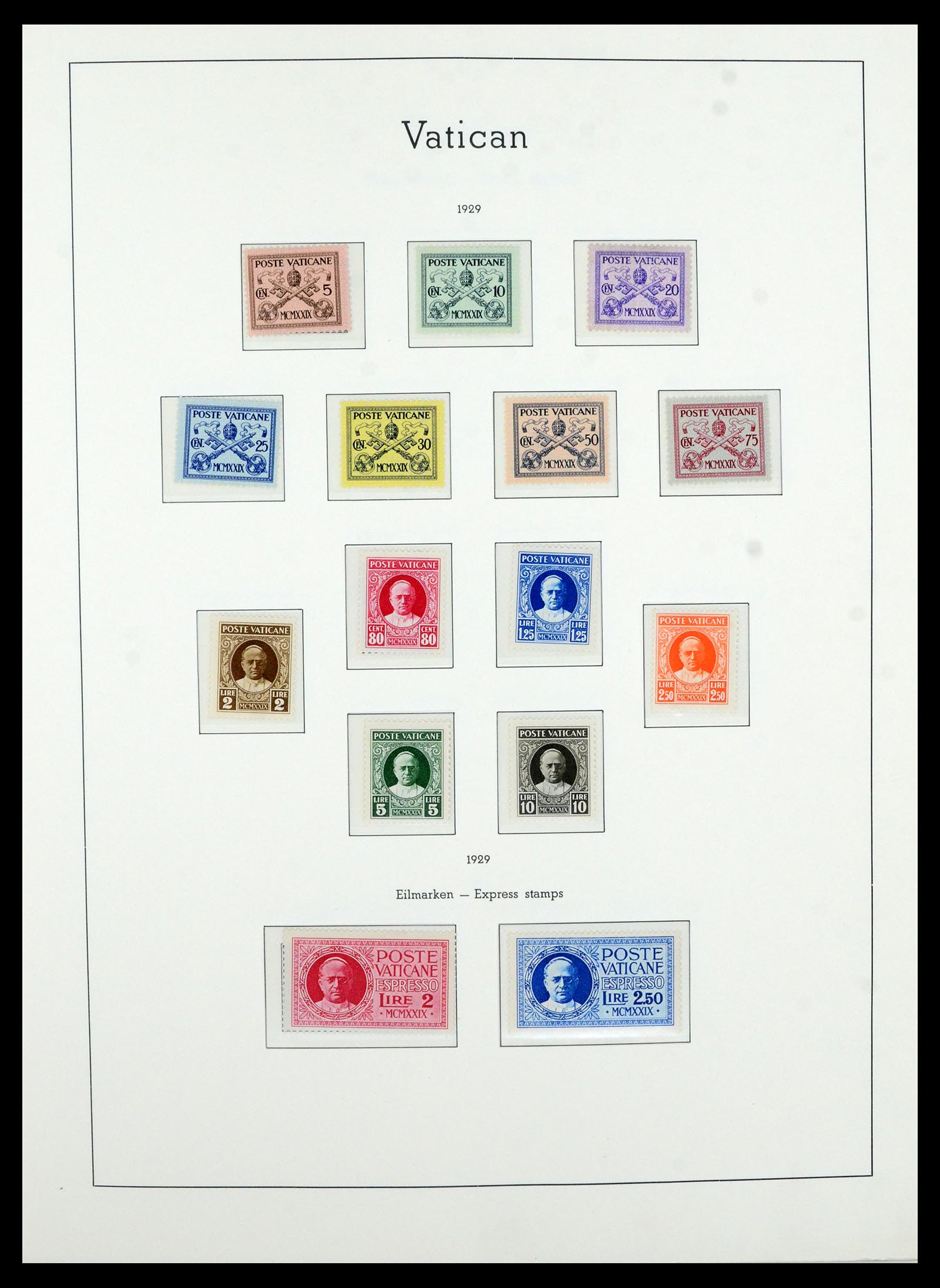 36681 002 - Postzegelverzameling 36681 Vaticaan 1929-1988.