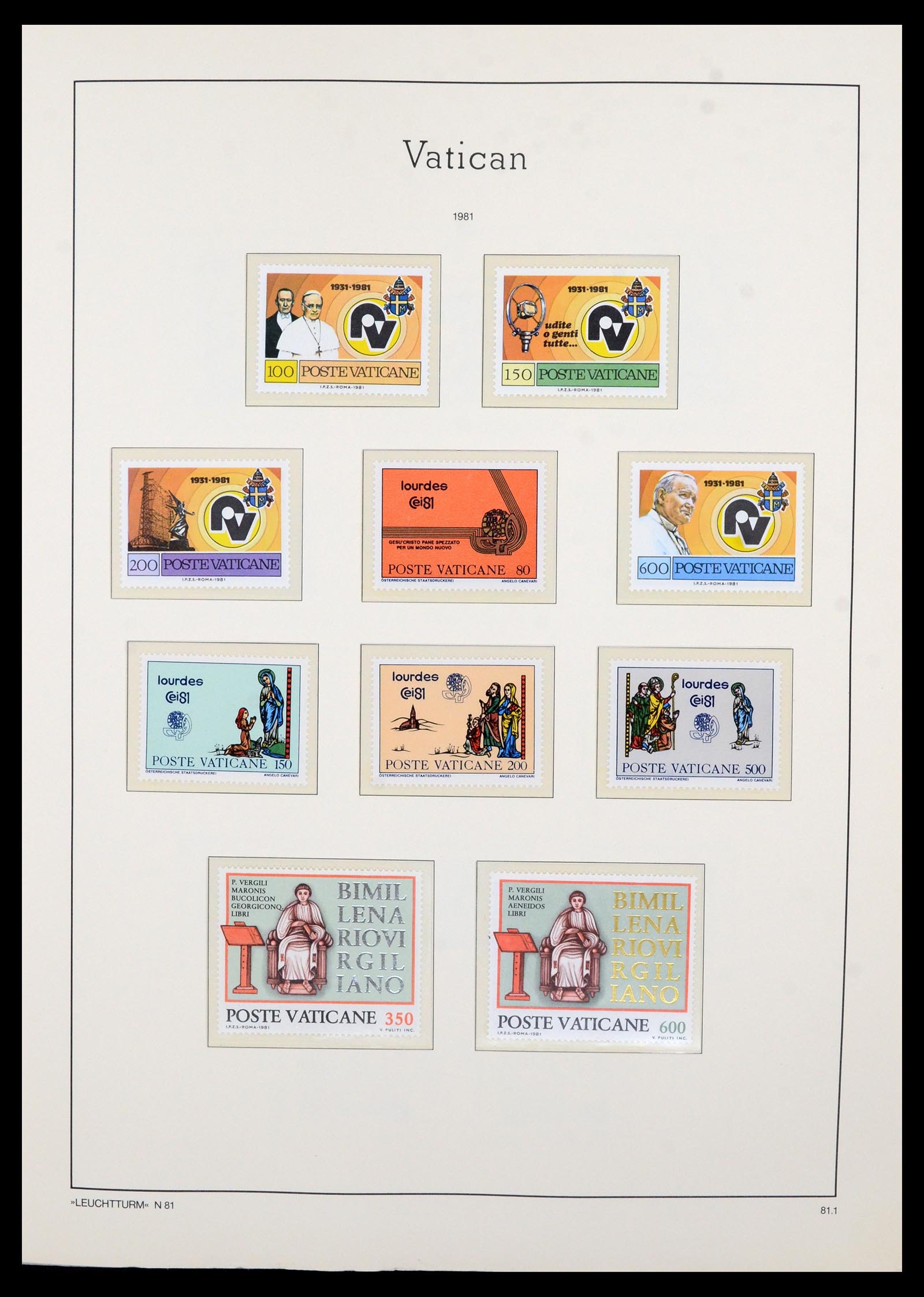 36681 090 - Postzegelverzameling 36681 Vaticaan 1929-1988.