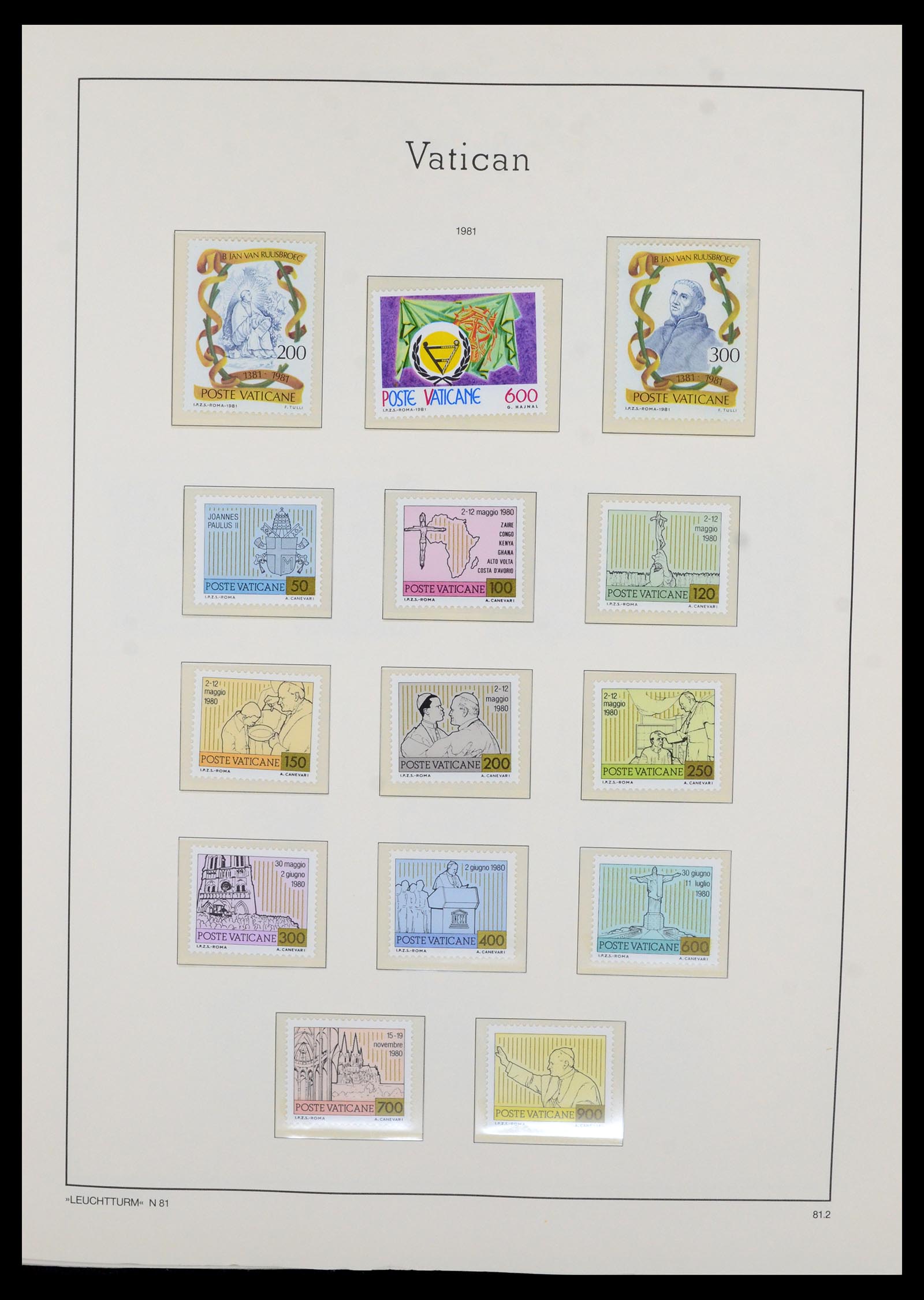 36681 091 - Postzegelverzameling 36681 Vaticaan 1929-1988.