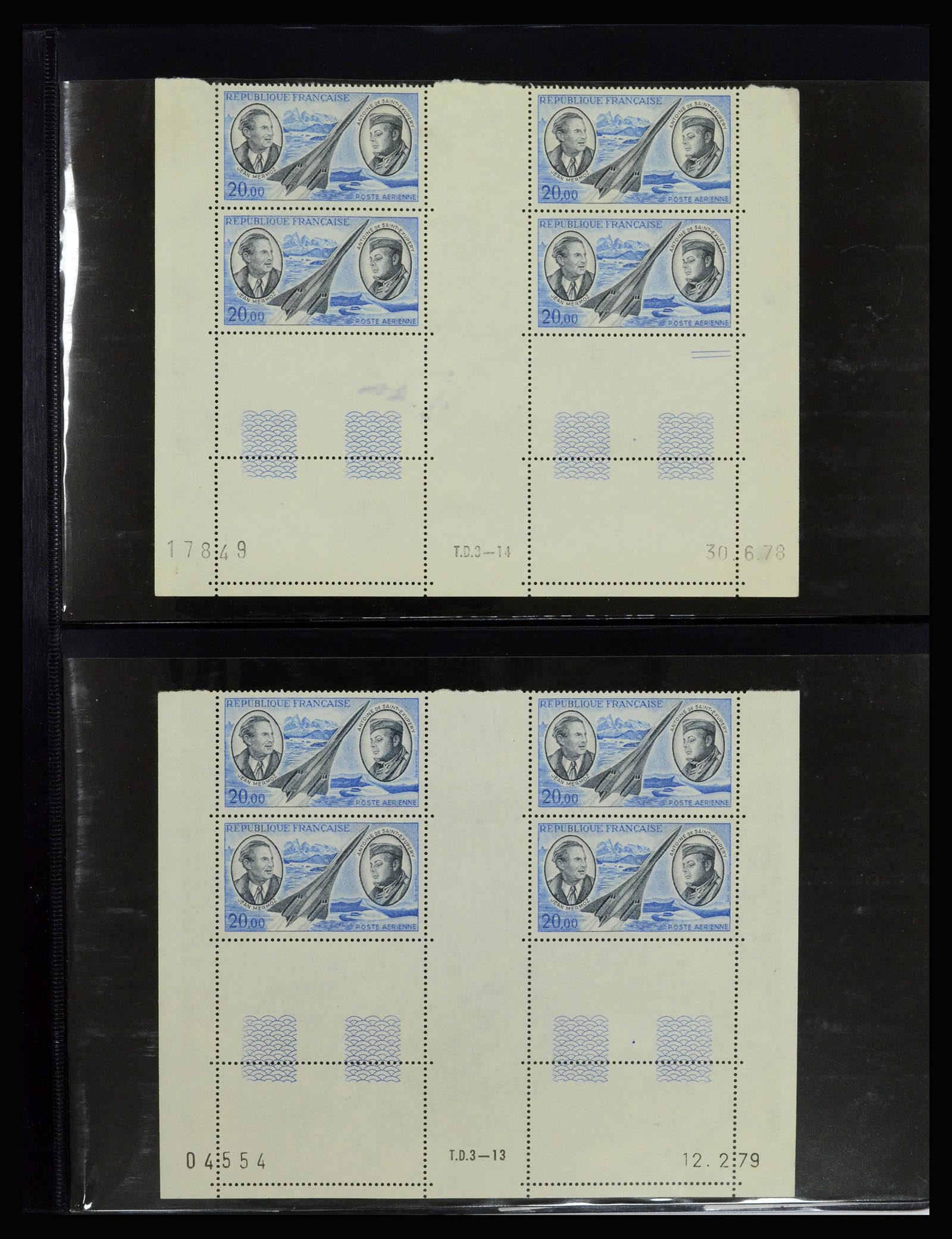 36685 045 - Postzegelverzameling 36685 France coins datés 1926-1990.