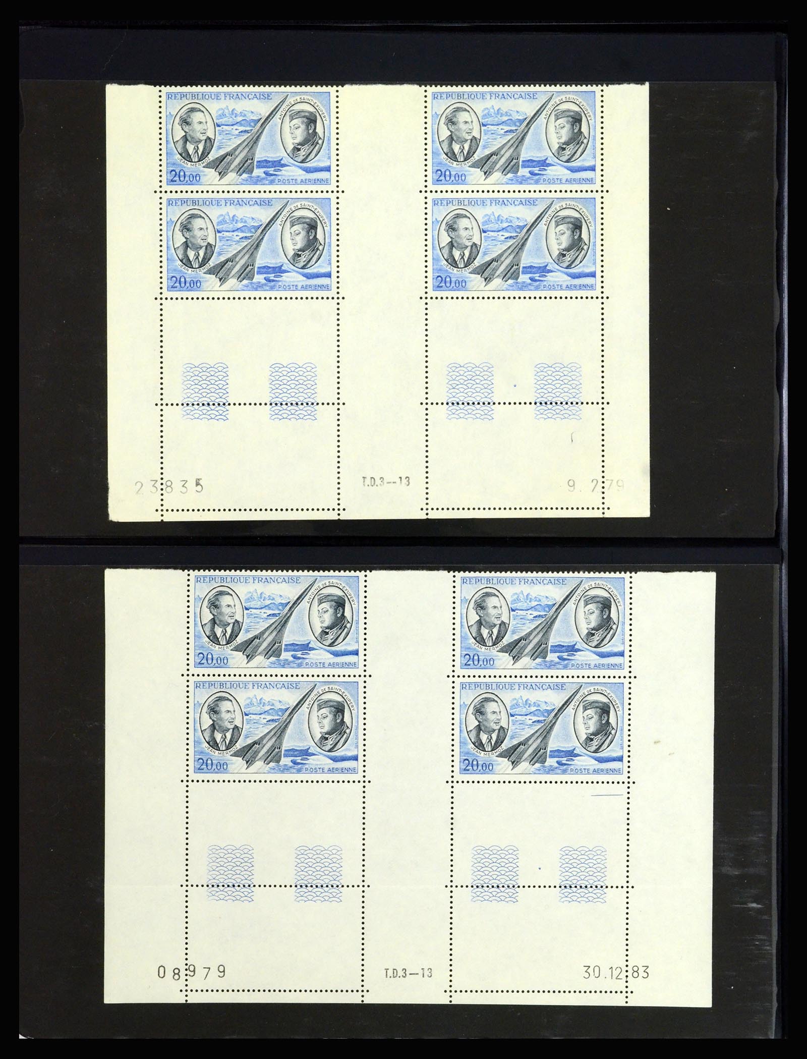 36685 046 - Postzegelverzameling 36685 France coins datés 1926-1990.