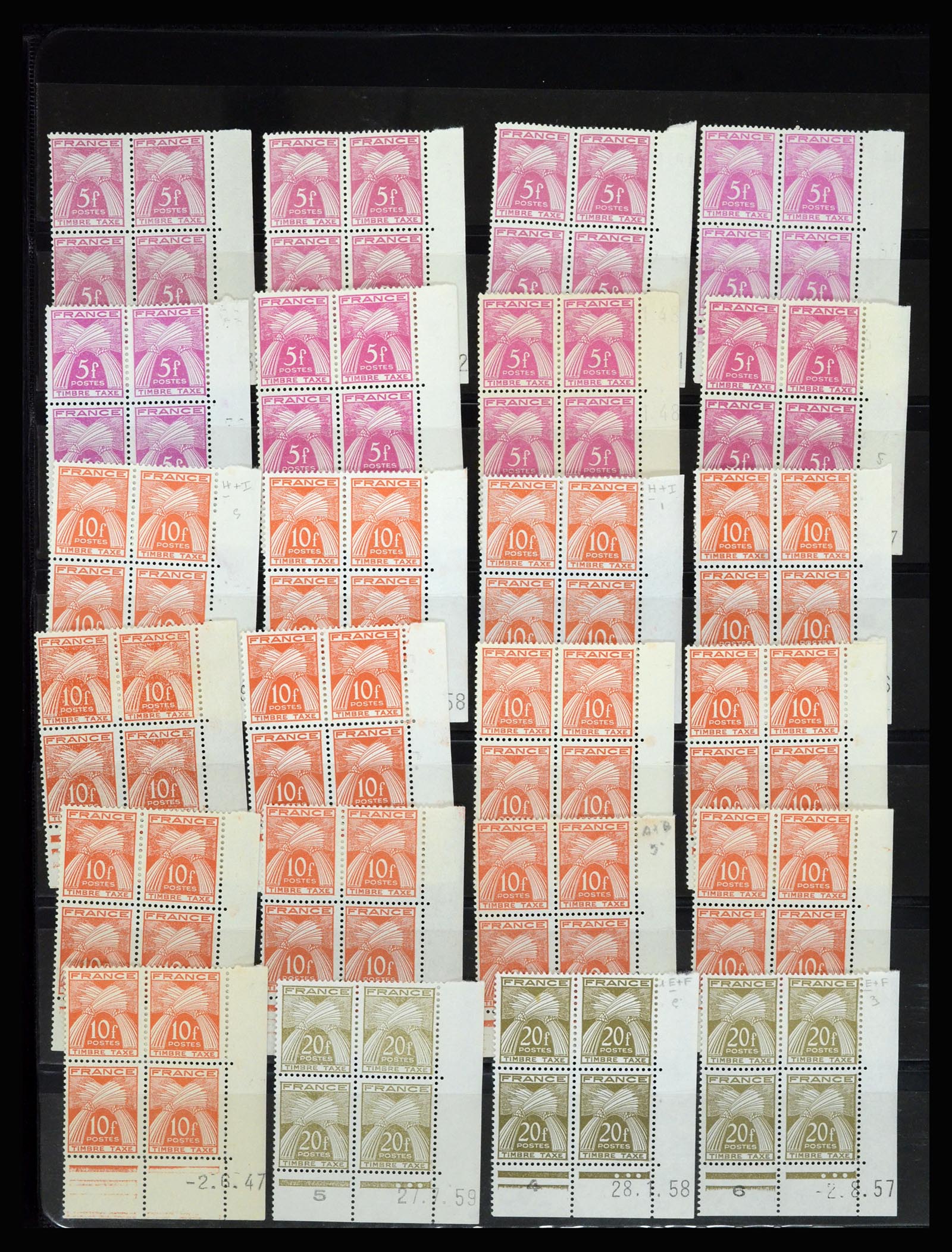 36685 052 - Stamp collection 36685 Frankrijk coins datés 1926-1990.