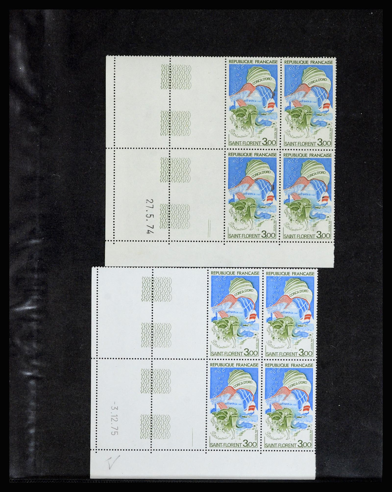 36685 057 - Postzegelverzameling 36685 France coins datés 1926-1990.
