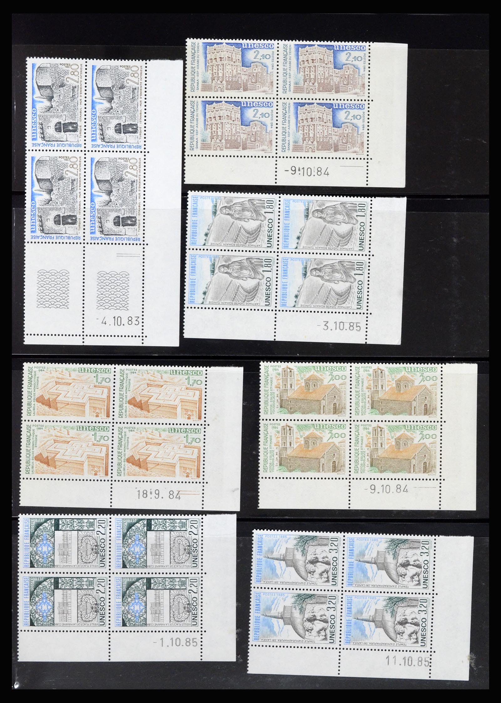 36685 060 - Postzegelverzameling 36685 France coins datés 1926-1990.