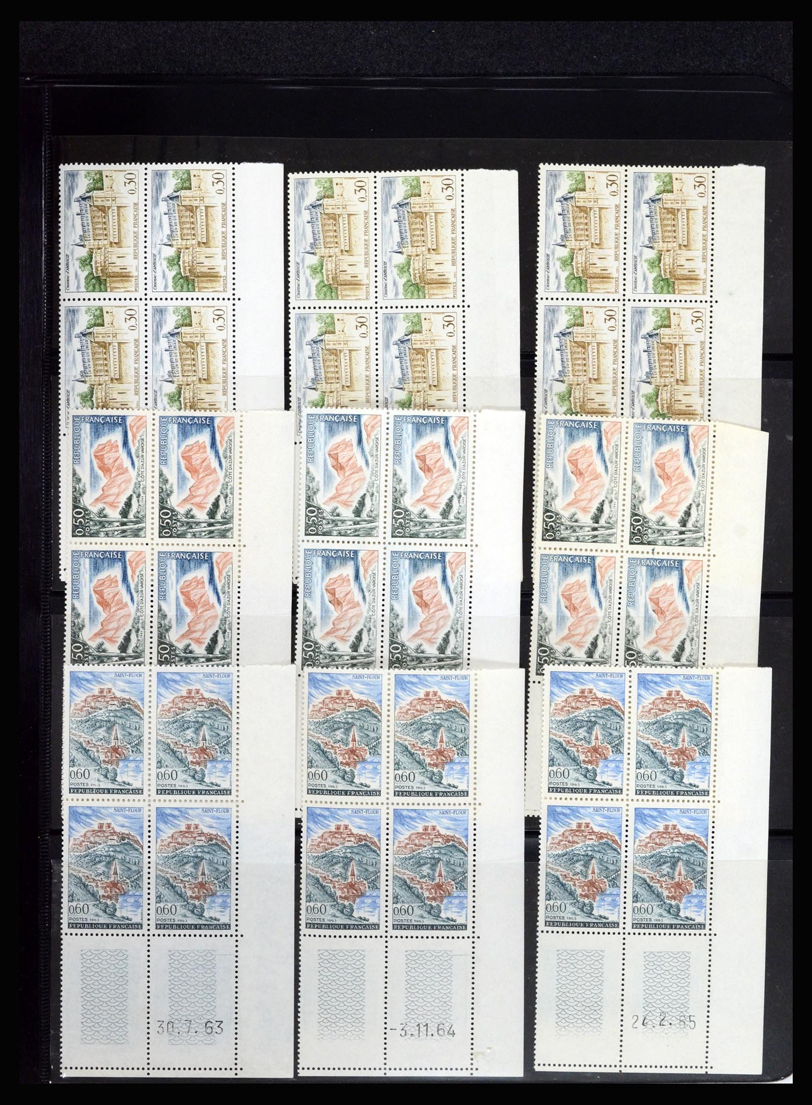 36685 070 - Postzegelverzameling 36685 France coins datés 1926-1990.