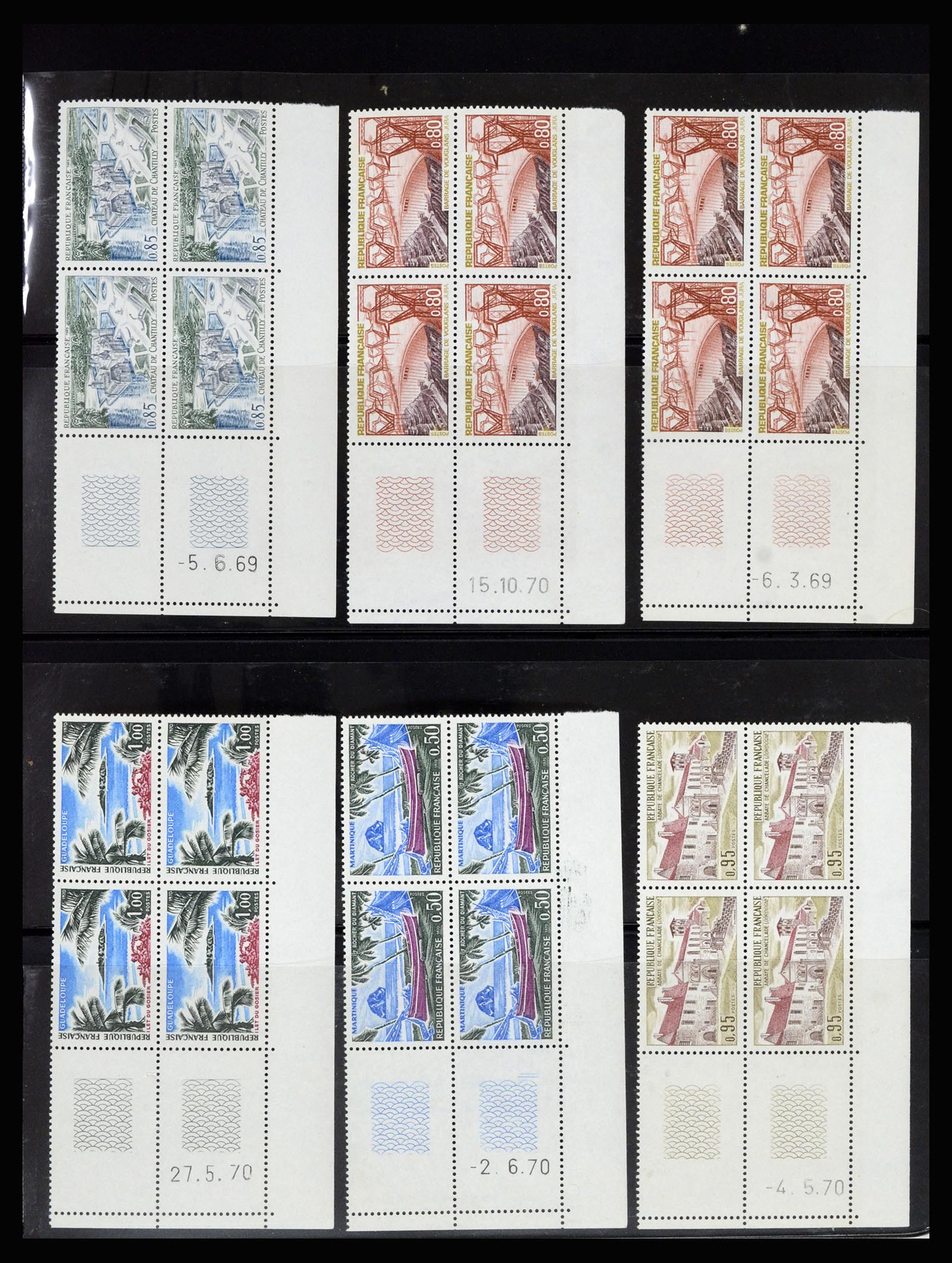 36685 076 - Postzegelverzameling 36685 France coins datés 1926-1990.