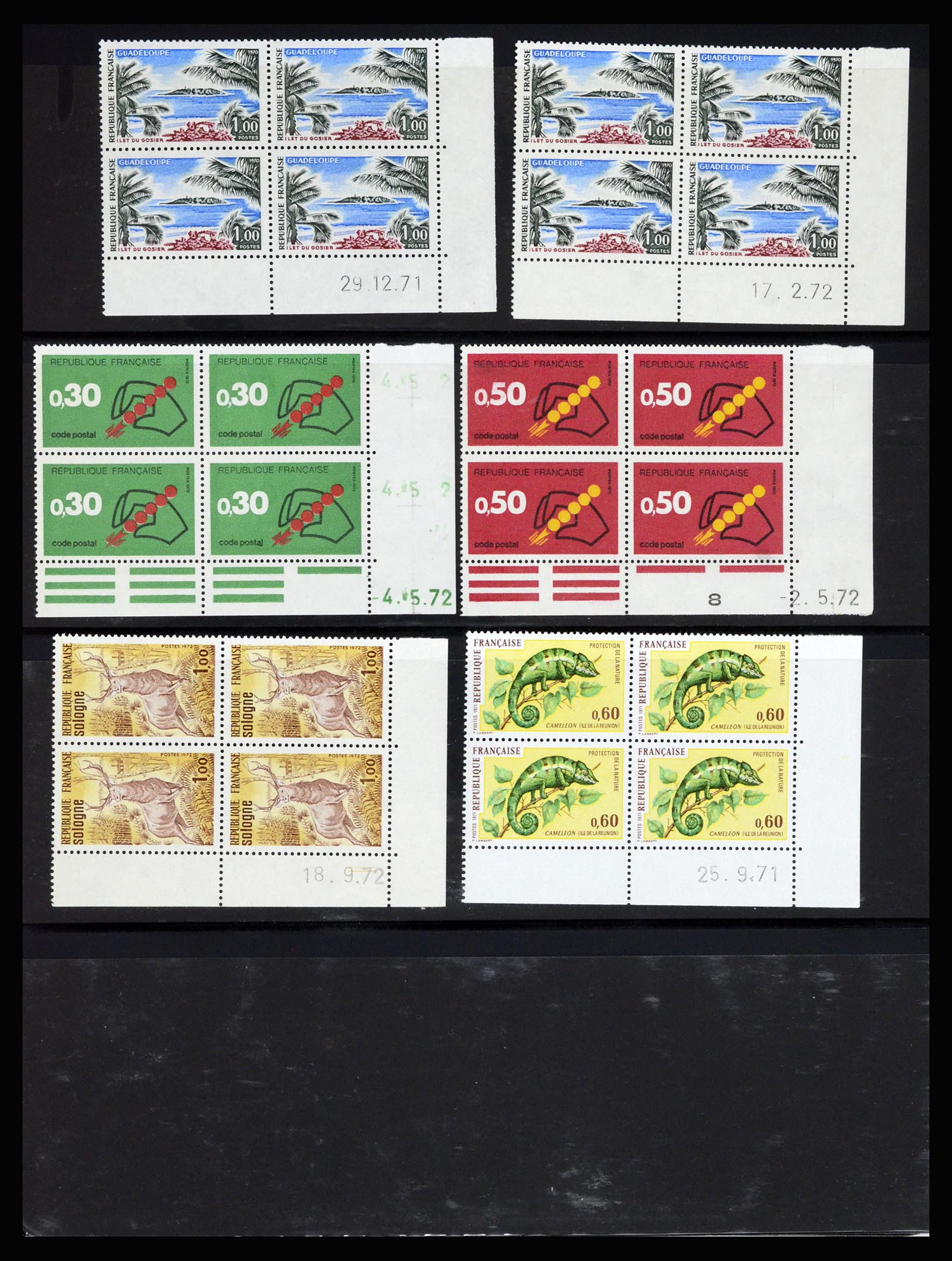 36685 077 - Postzegelverzameling 36685 France coins datés 1926-1990.
