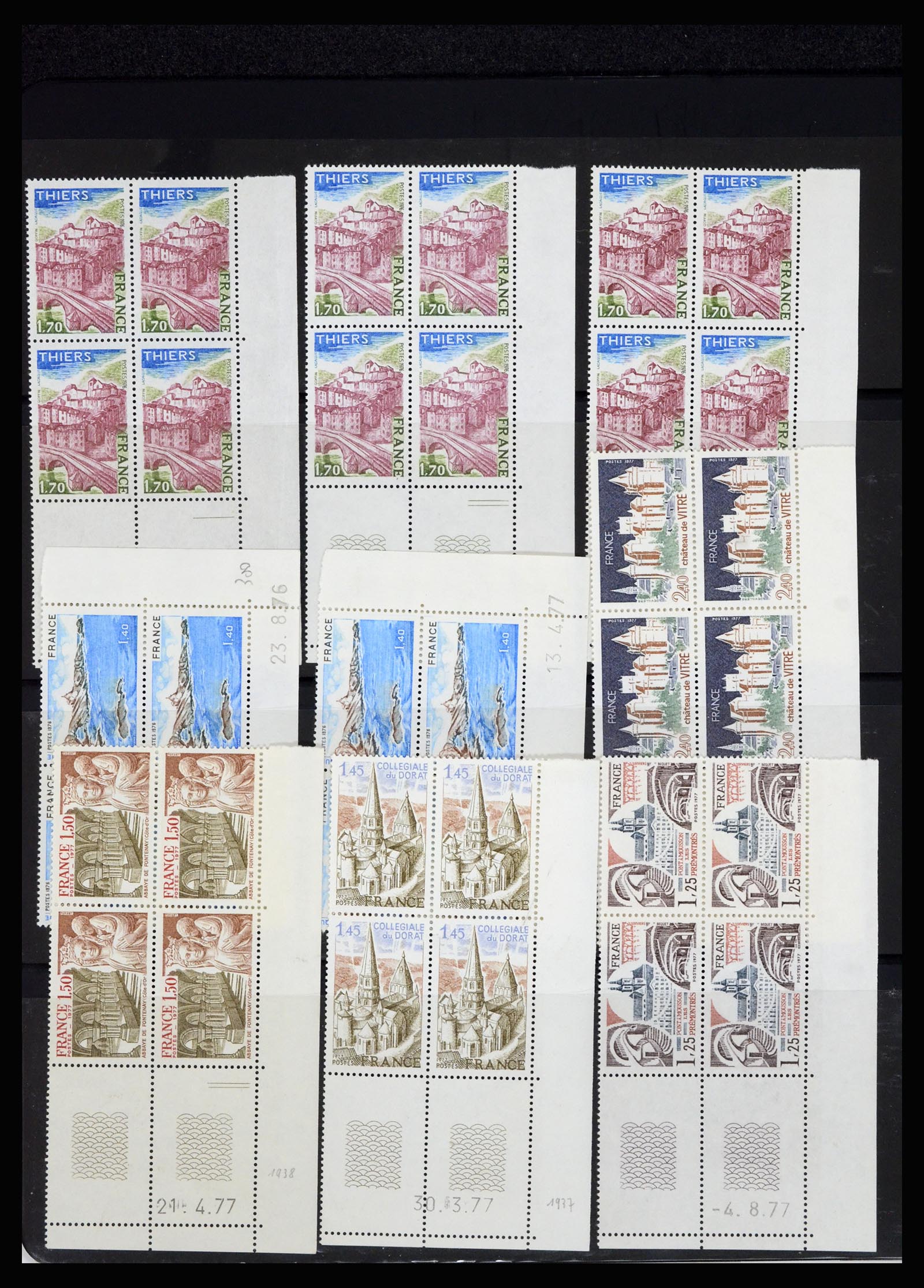36685 083 - Postzegelverzameling 36685 France coins datés 1926-1990.