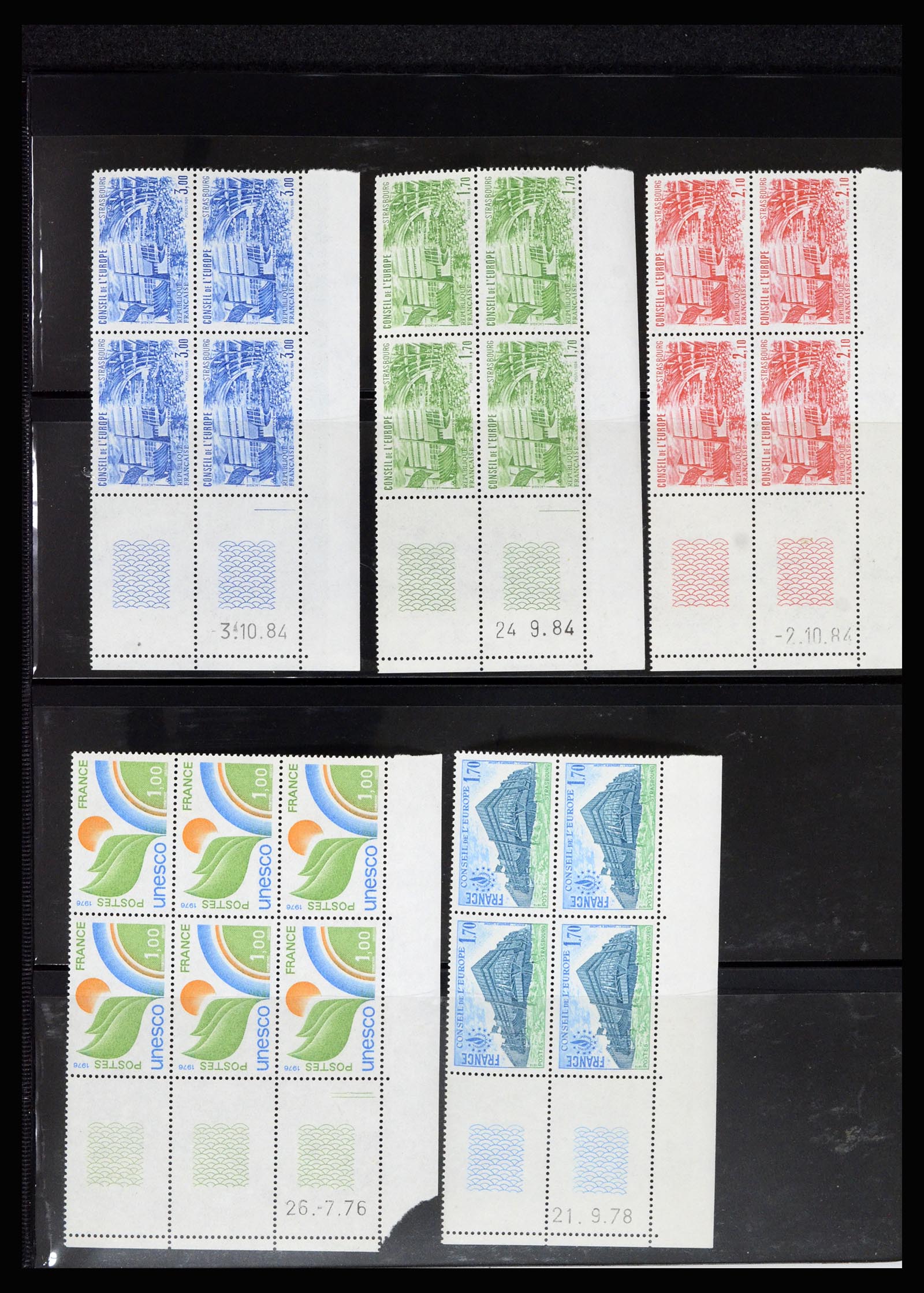 36685 086 - Postzegelverzameling 36685 France coins datés 1926-1990.