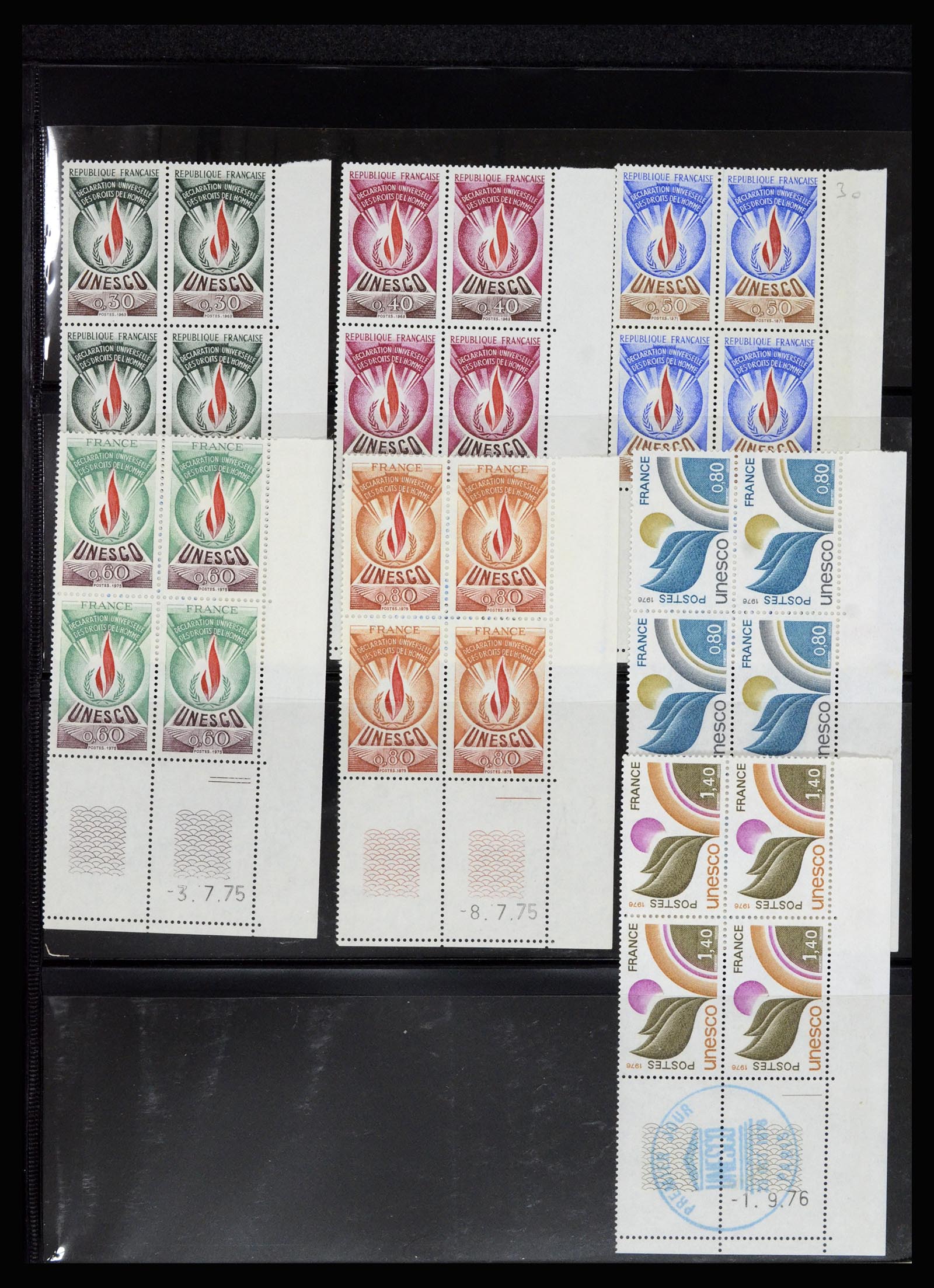 36685 090 - Postzegelverzameling 36685 France coins datés 1926-1990.