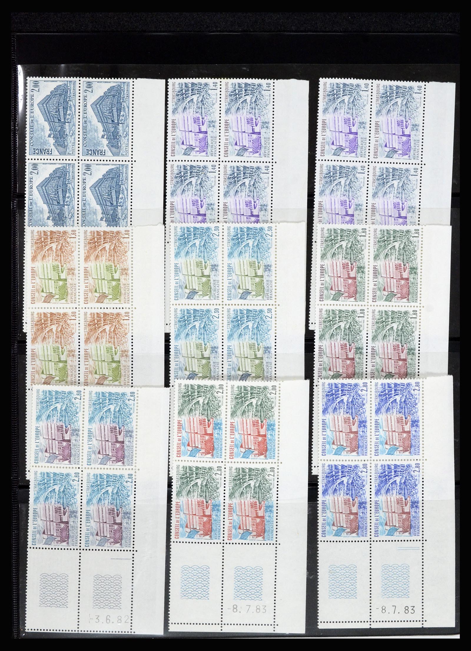 36685 092 - Postzegelverzameling 36685 France coins datés 1926-1990.