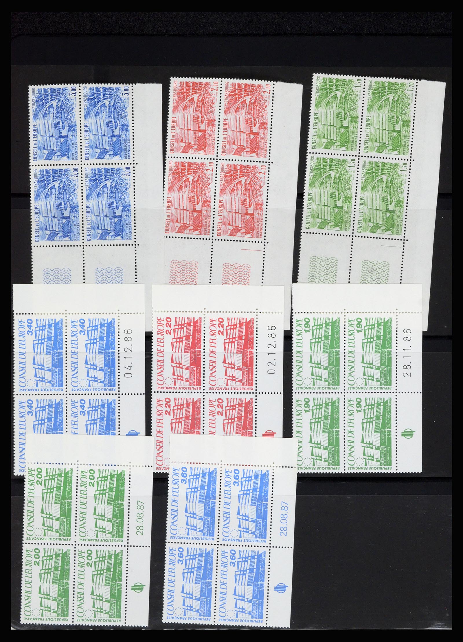 36685 093 - Postzegelverzameling 36685 France coins datés 1926-1990.