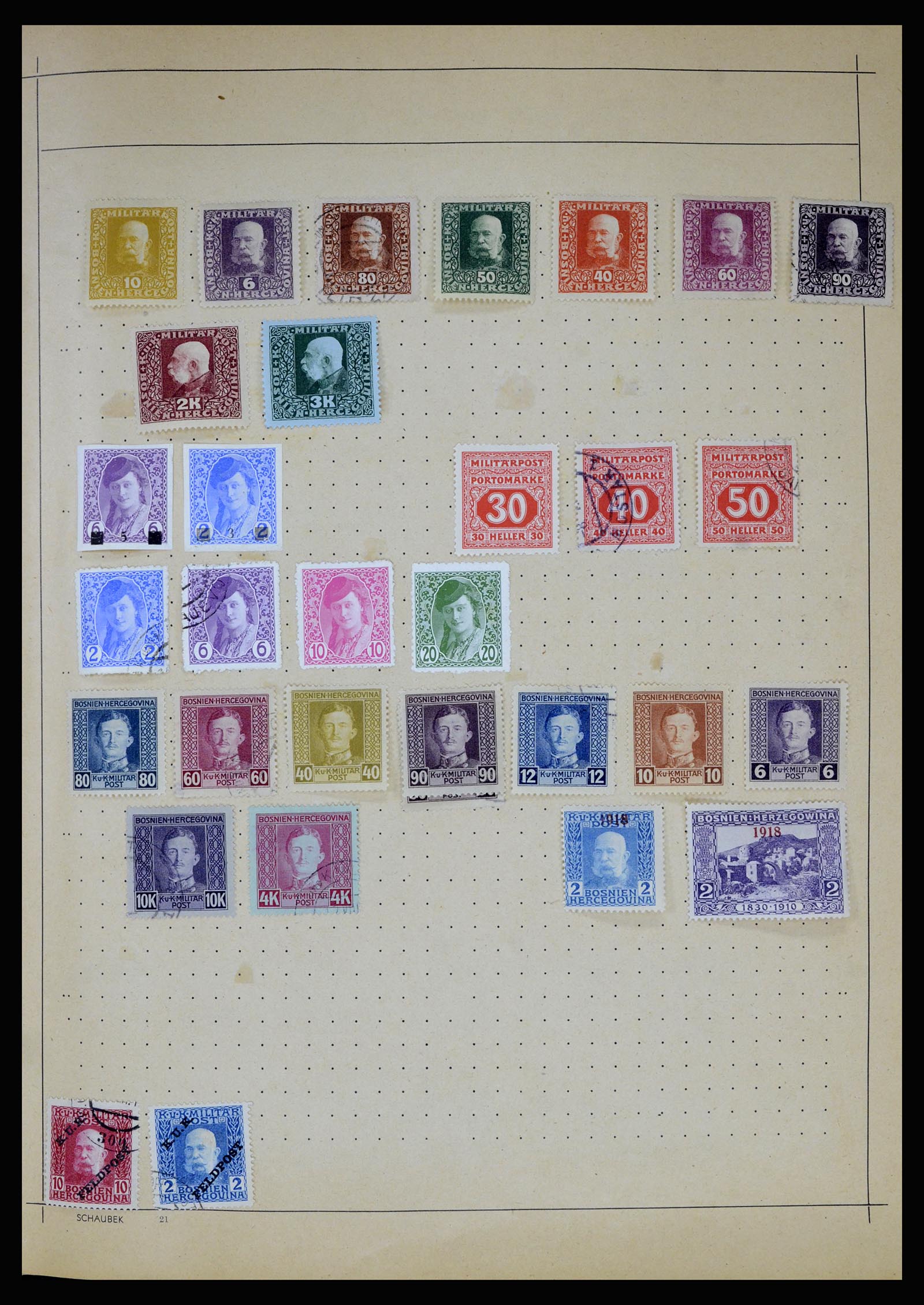 36687 001 - Postzegelverzameling 36687 Wereld 1860-1930.