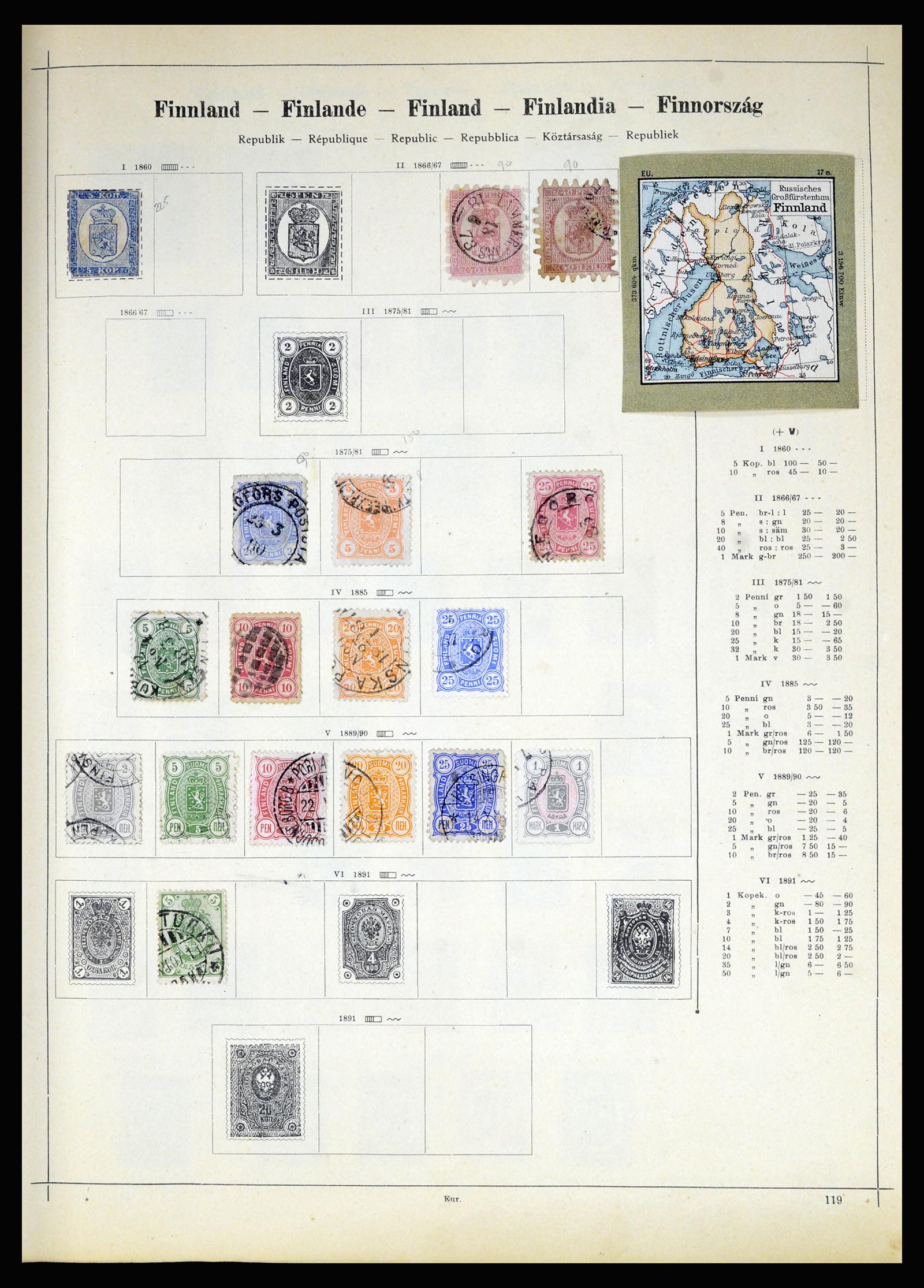 36687 017 - Postzegelverzameling 36687 Wereld 1860-1930.