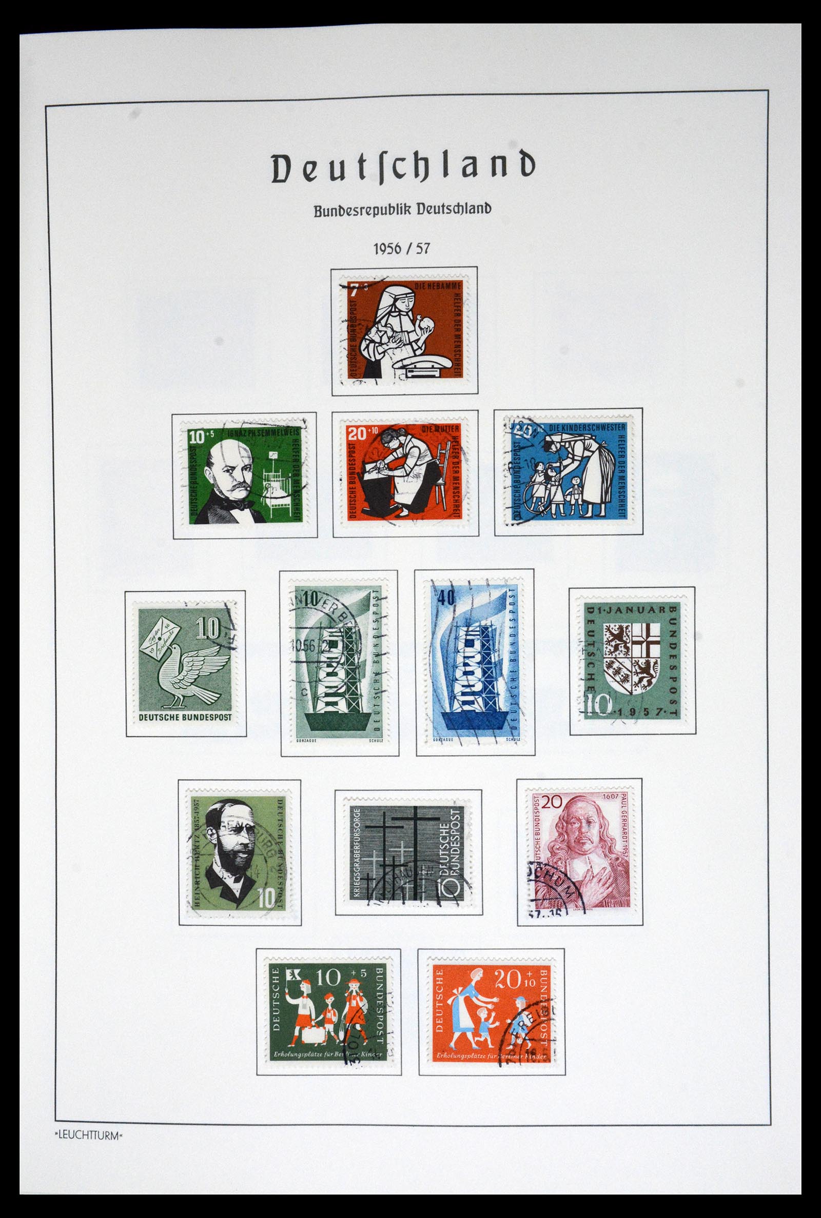 36688 017 - Stamp collection 36688 Bundespost 1949-1977.